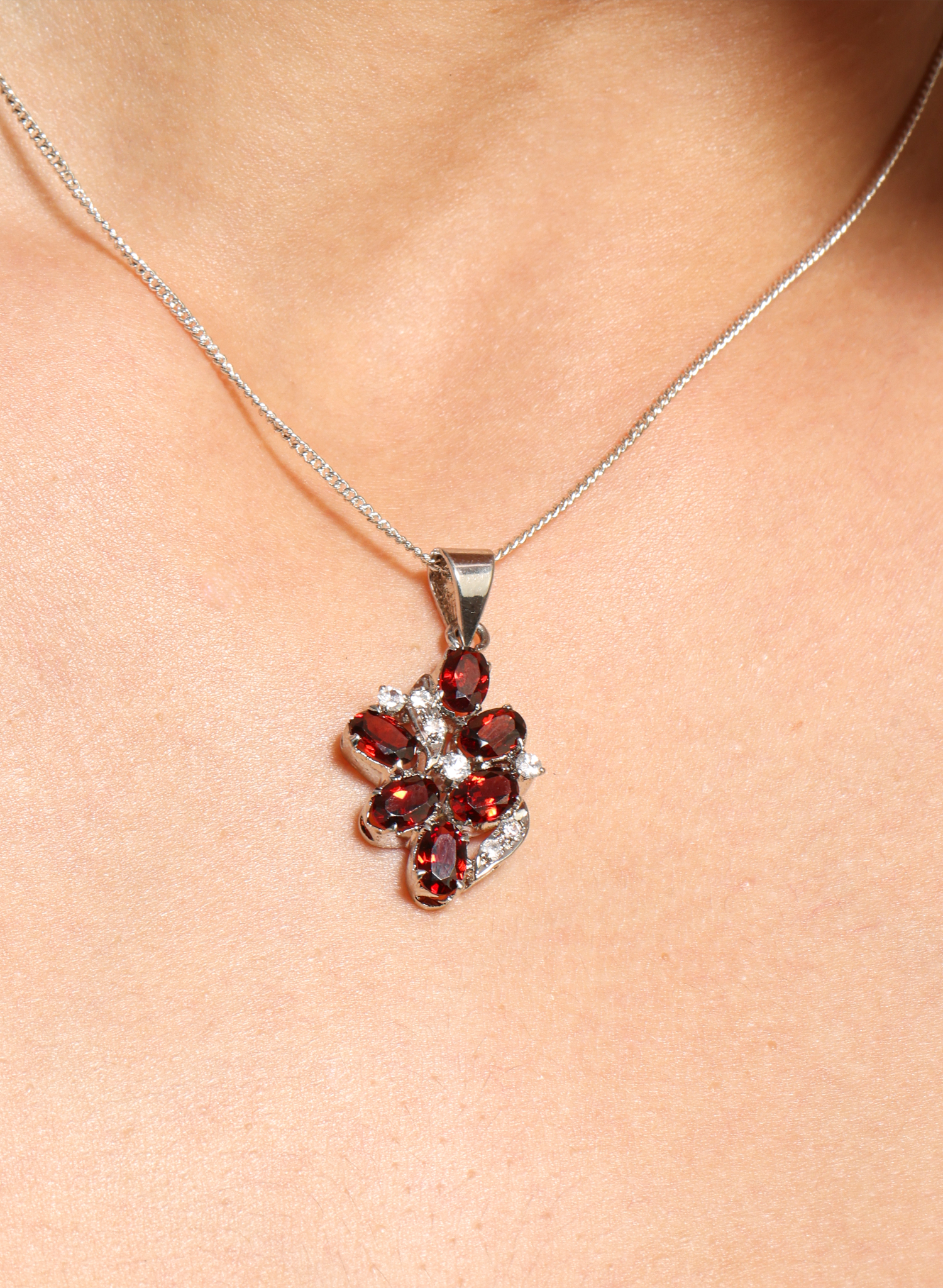 Garnet Pendant for Women 1