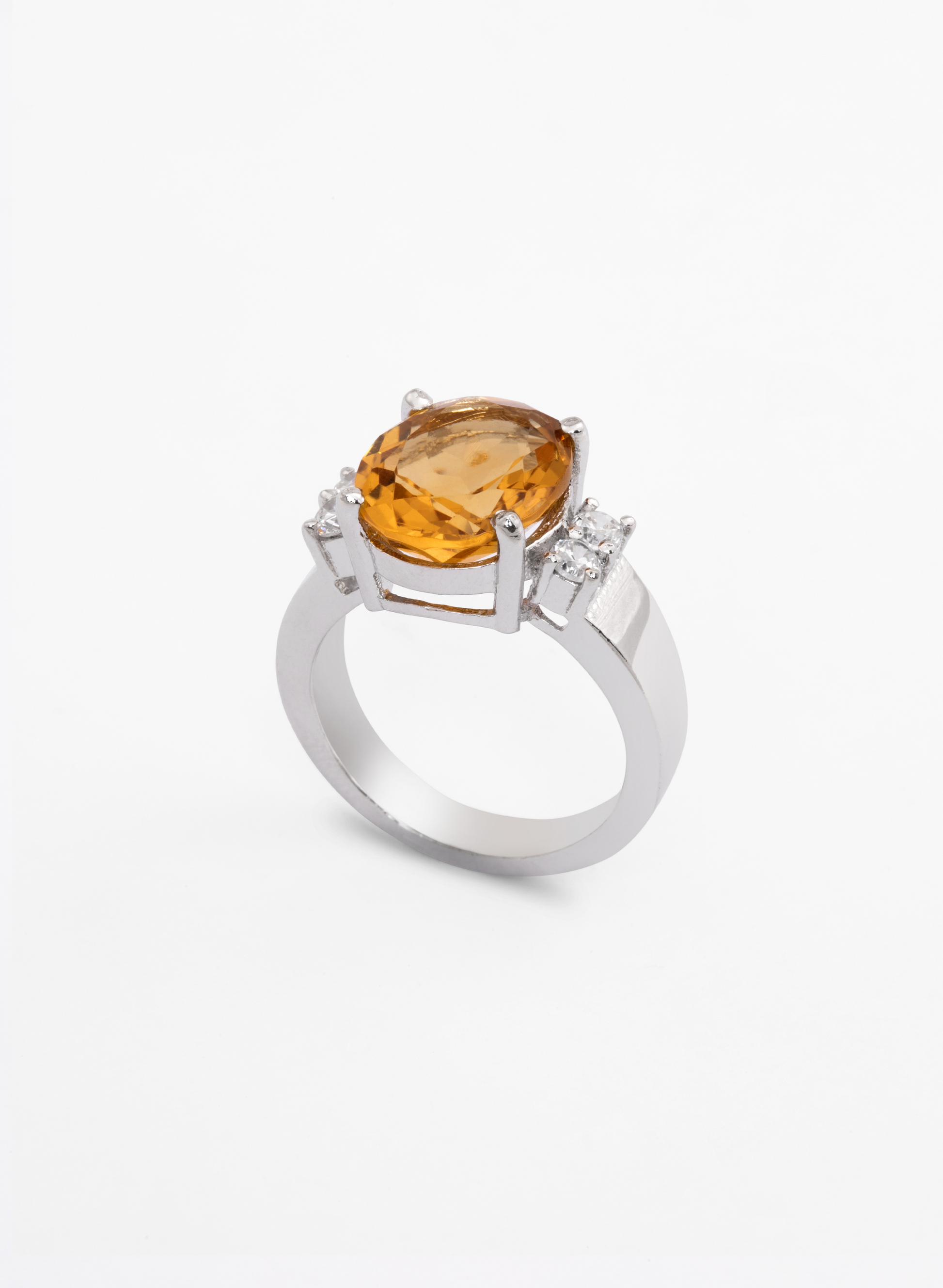 Citrine Zirconia Ring 2