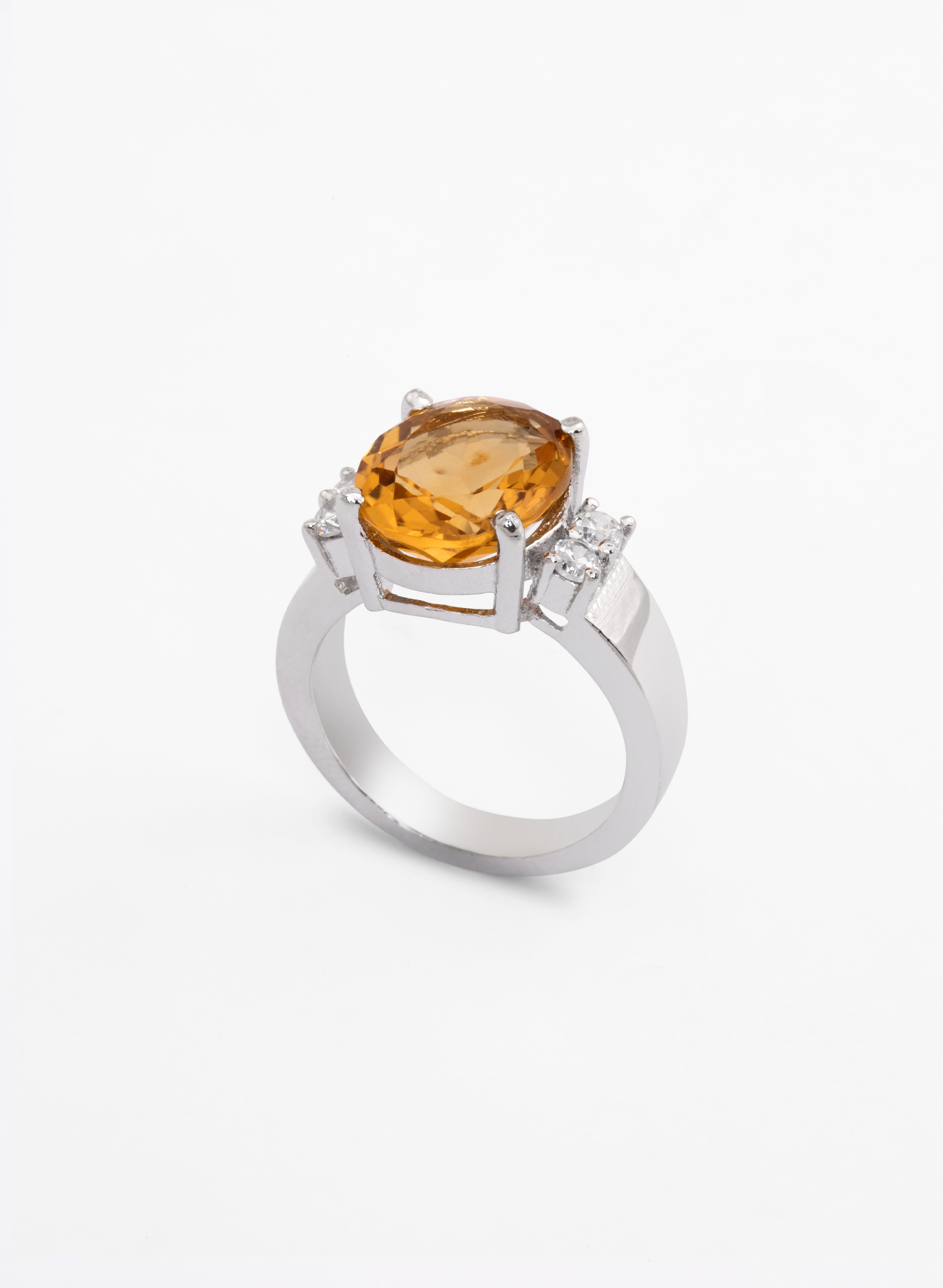 Citrine Zirconia Ring 2