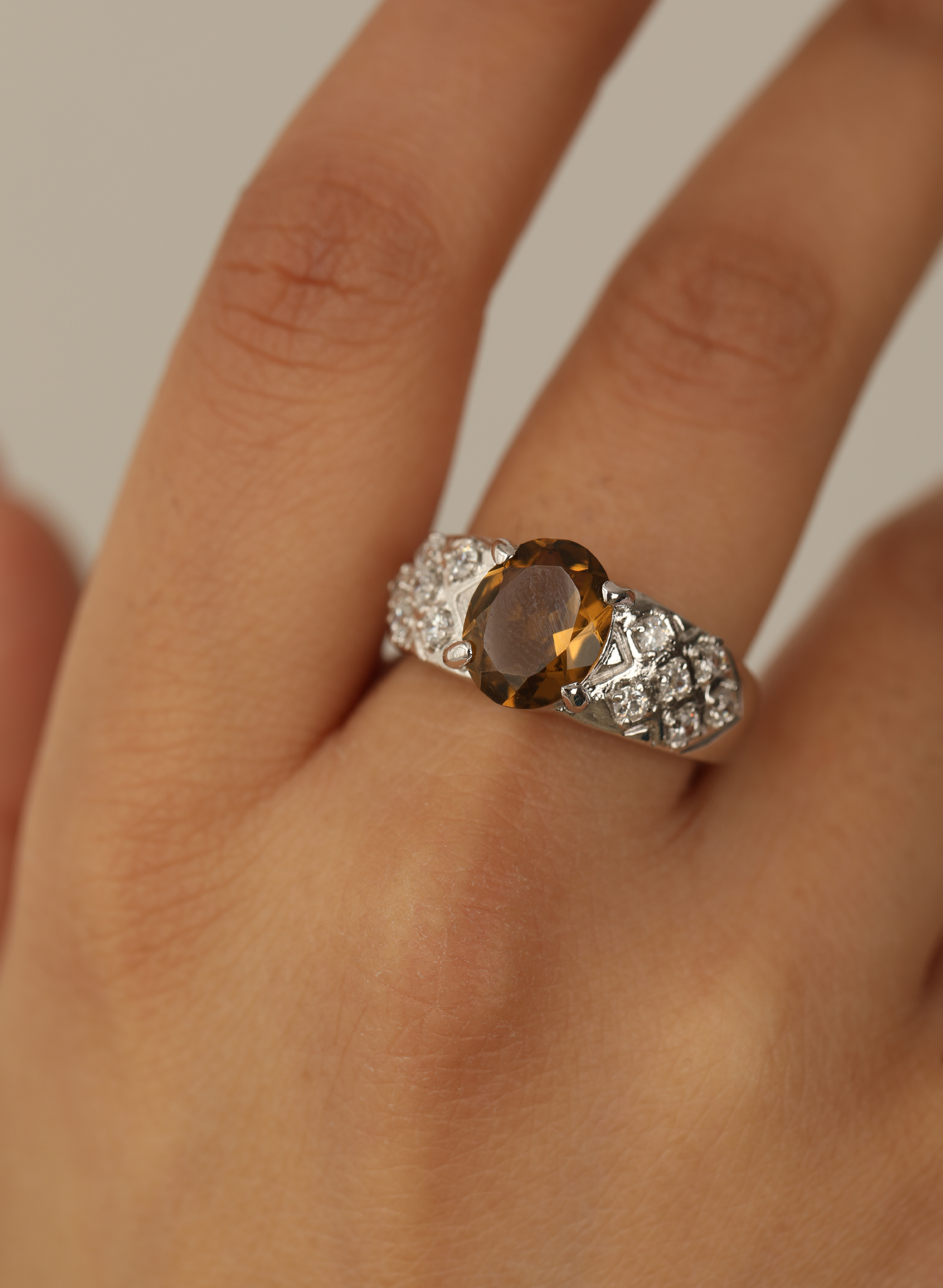 Whiskey Topaz Ring 4