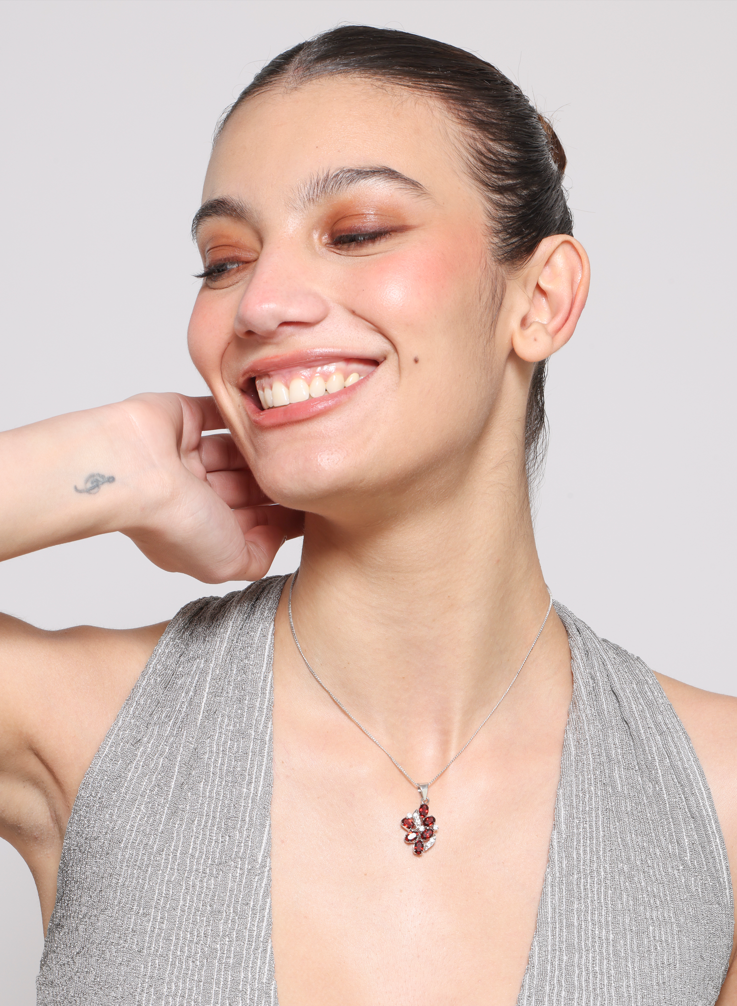 Garnet Pendant for Women 3