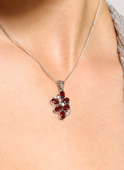Garnet Pendant for Women 5