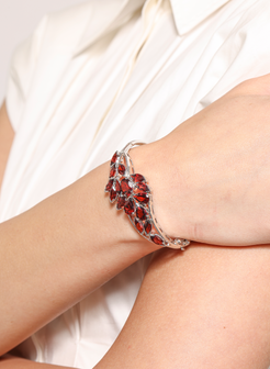 Garnet Flora Bracelet 3