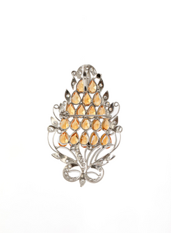 Citrine Brooch Pendant for Women 3