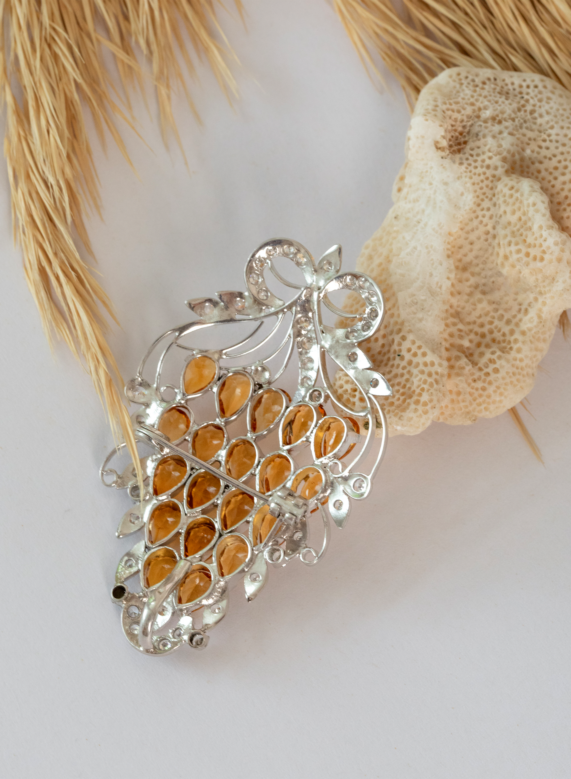 Citrine Brooch Pendant for Women 5