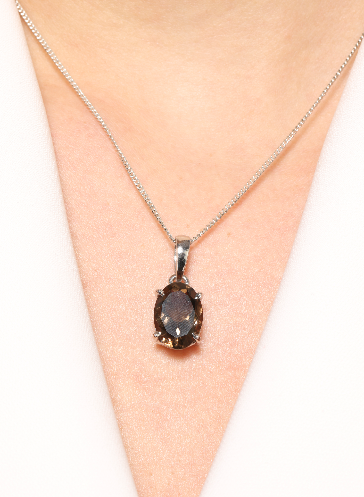 Smoky Topaz Pendant for Women 1