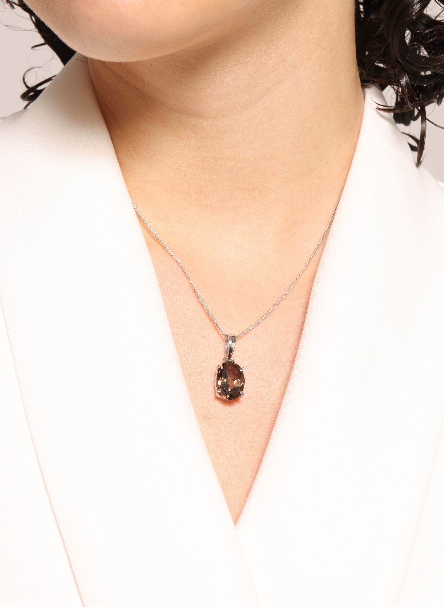 Smoky Topaz Pendant for Women 4
