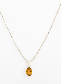 Whiskey Topaz Pendant for Women 2