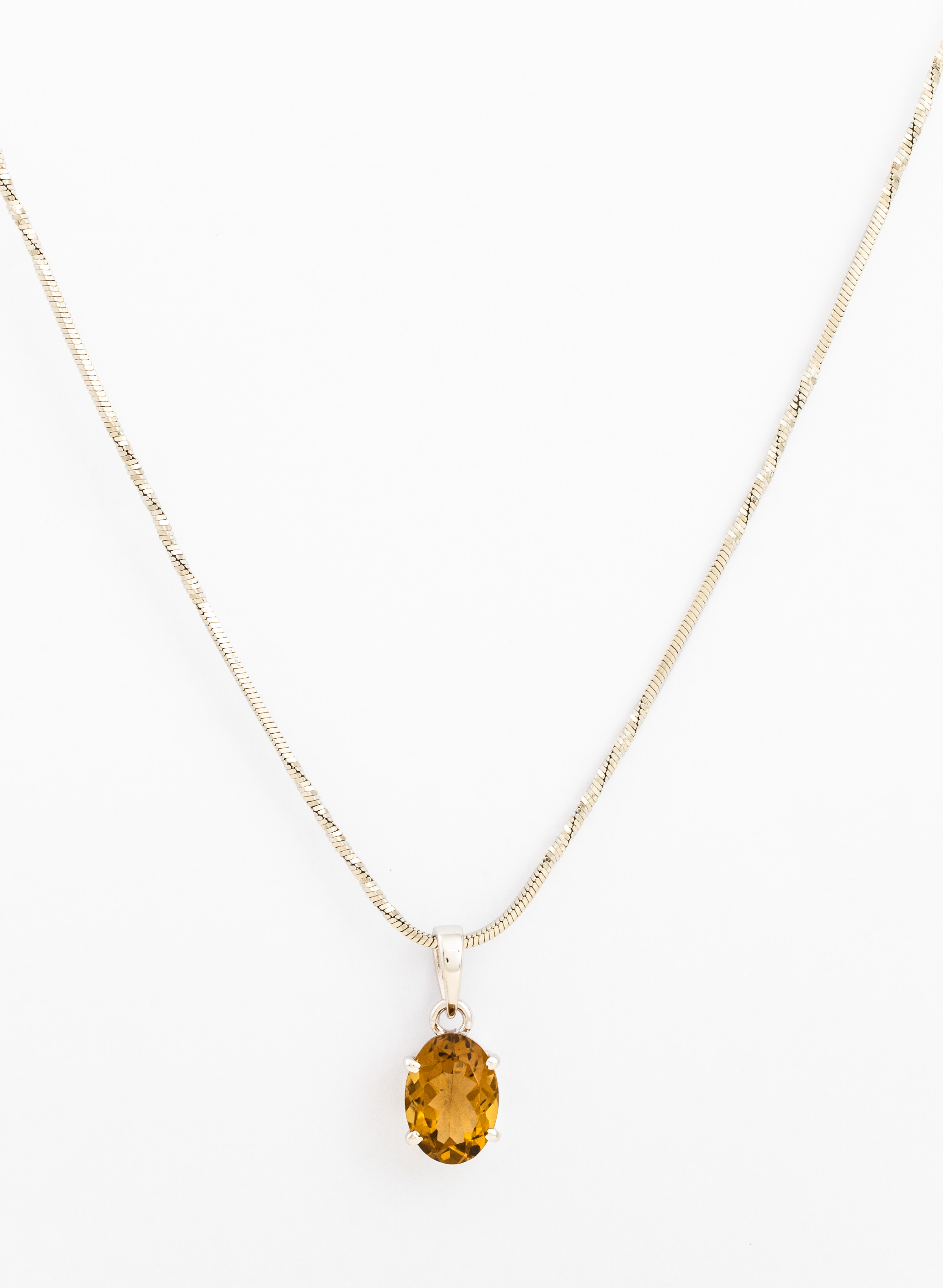 Whiskey Topaz Pendant for Women 2