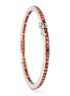 Garnet Bangle-Shaped Bracelet 2