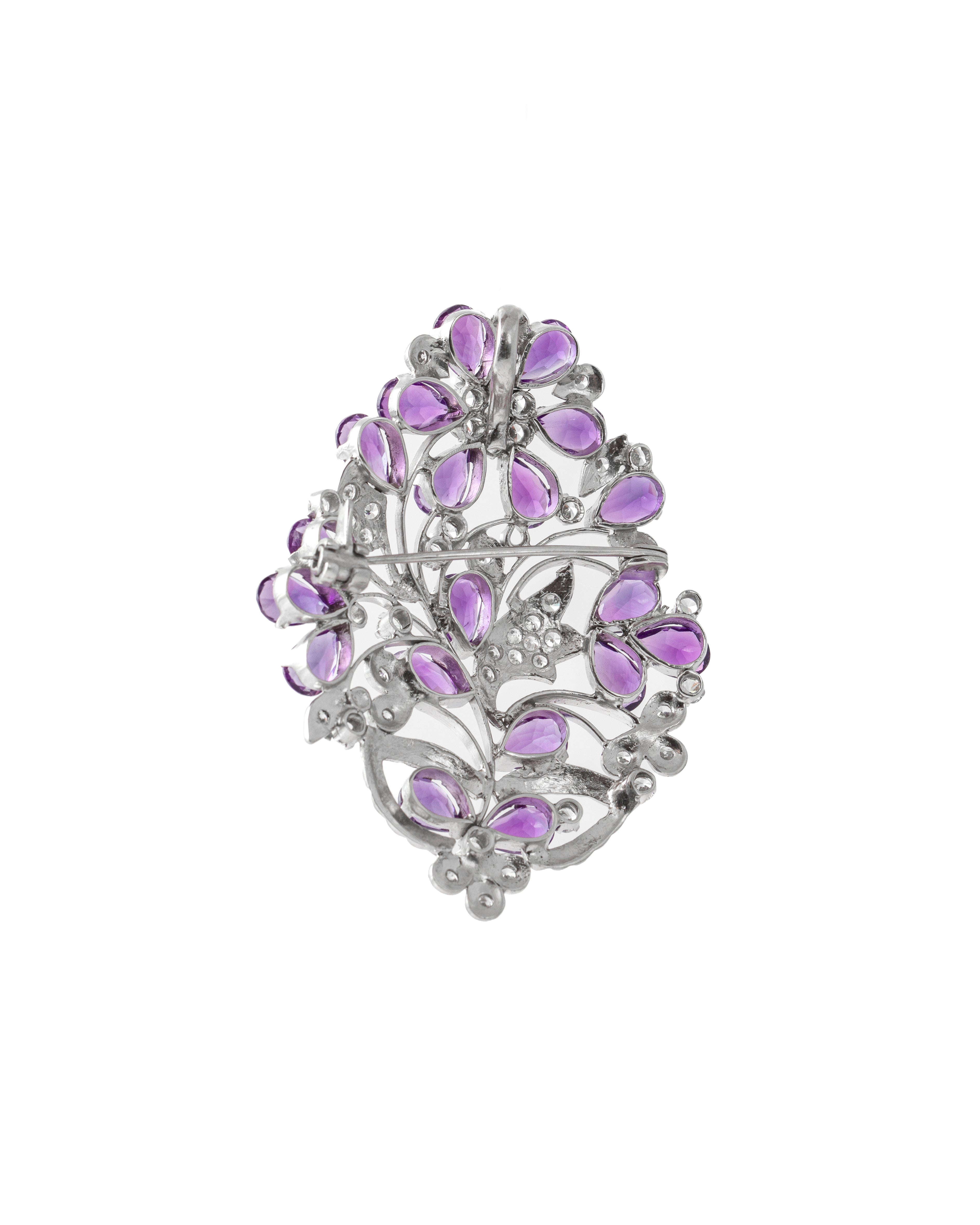 Amethyst Brooch Pendant for Women 4