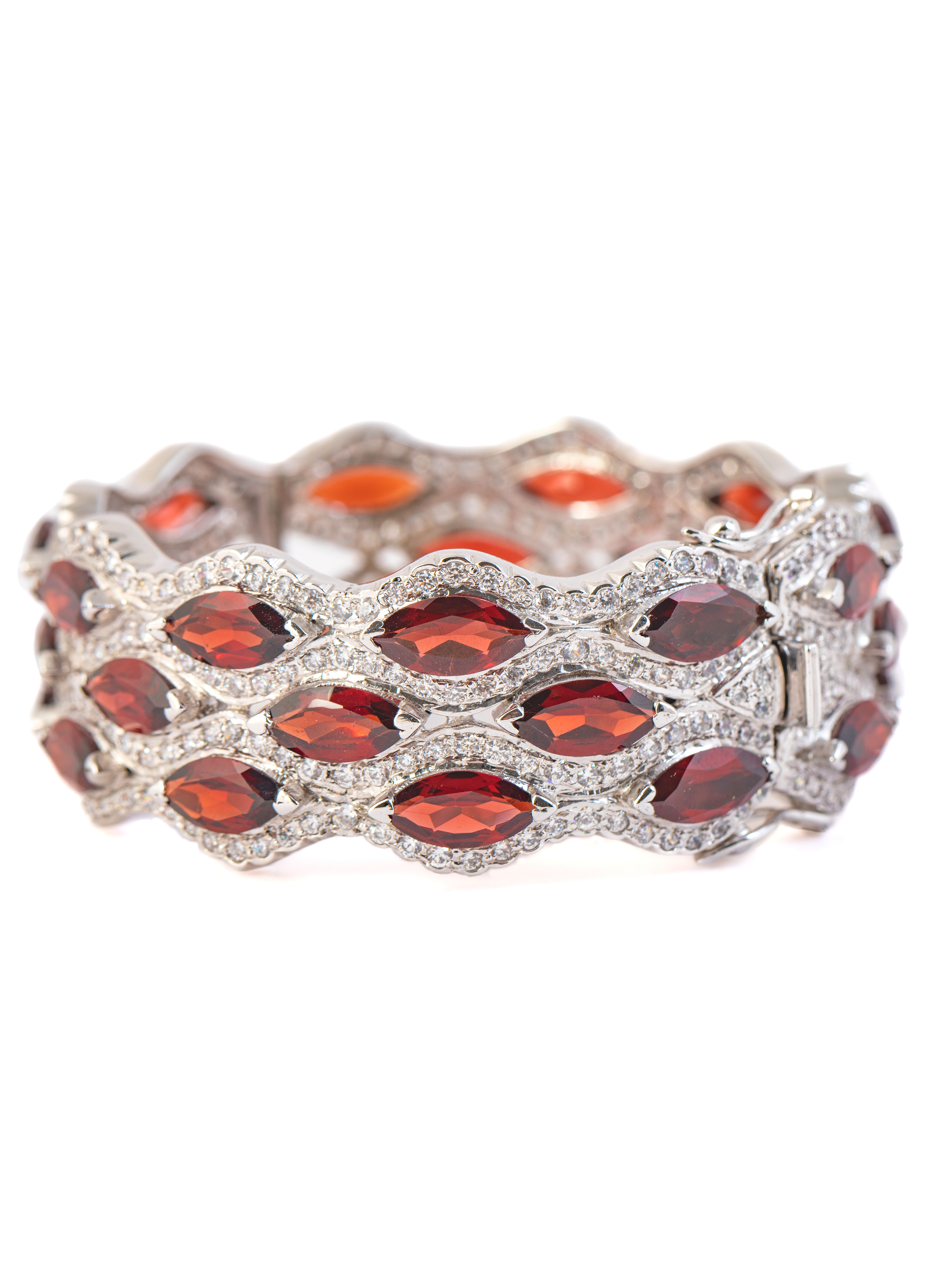 Garnet Mesh Bracelet 2
