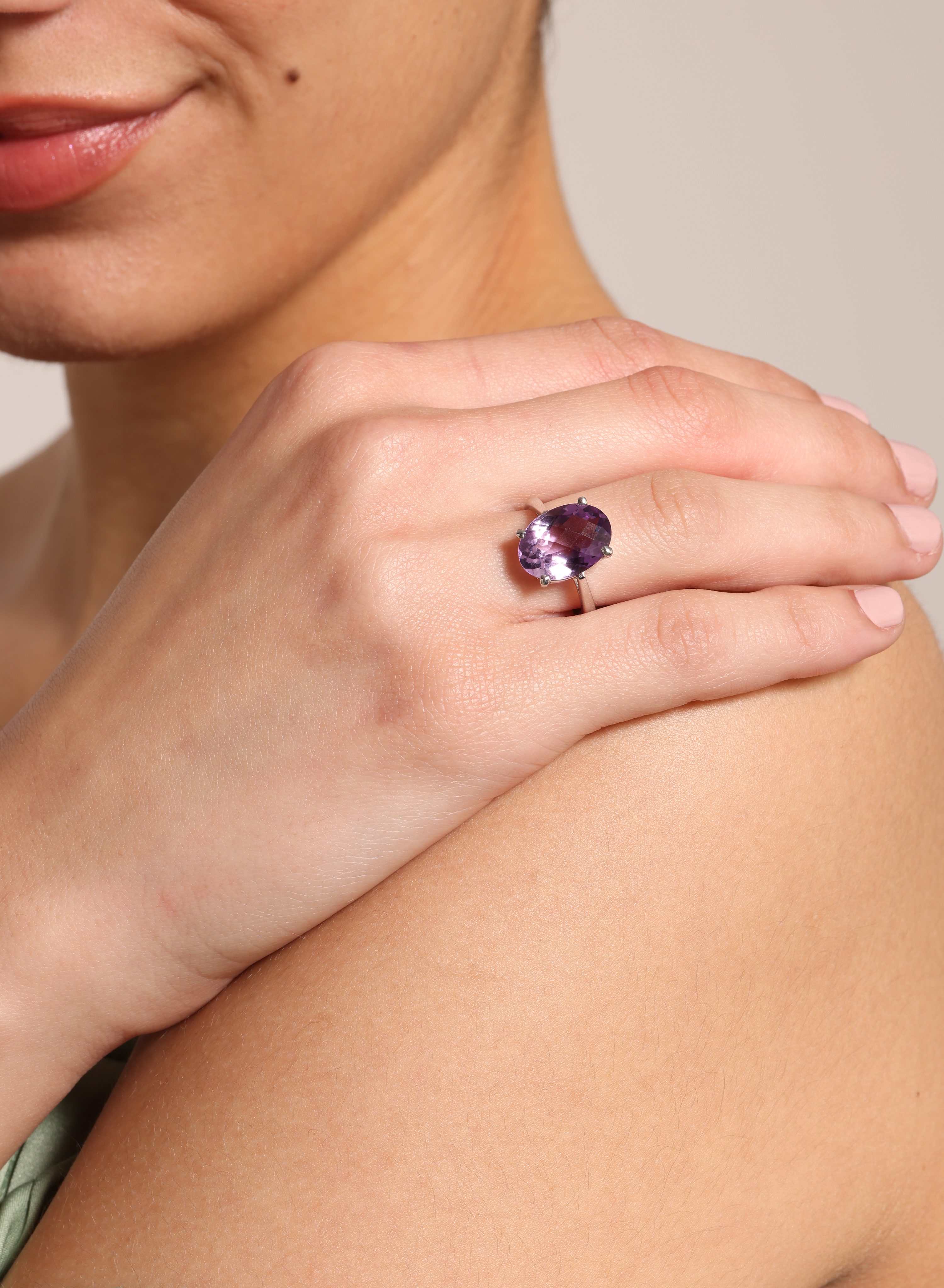 Amethyst Radiant Ring 1