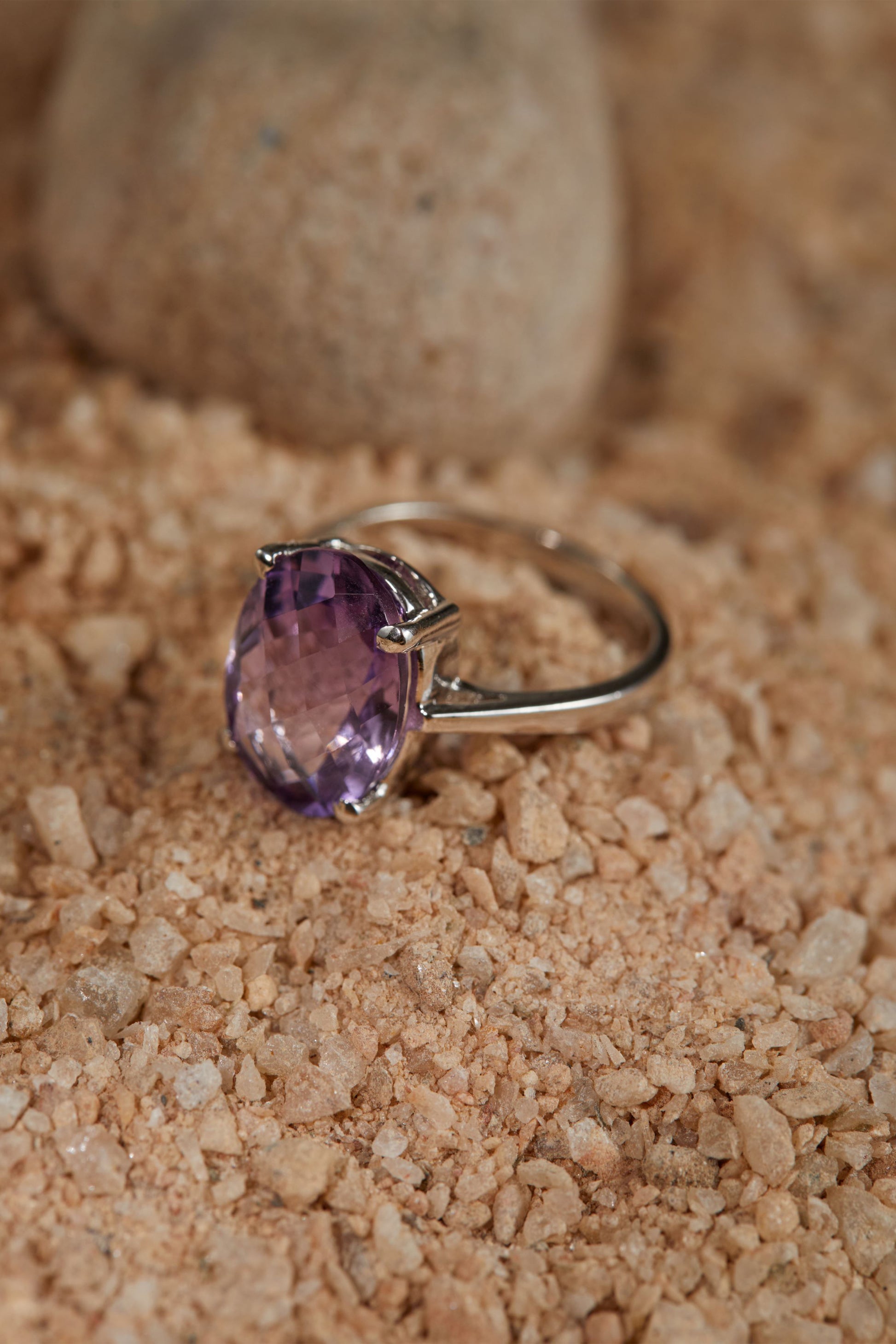 Amethyst Radiant Ring 4