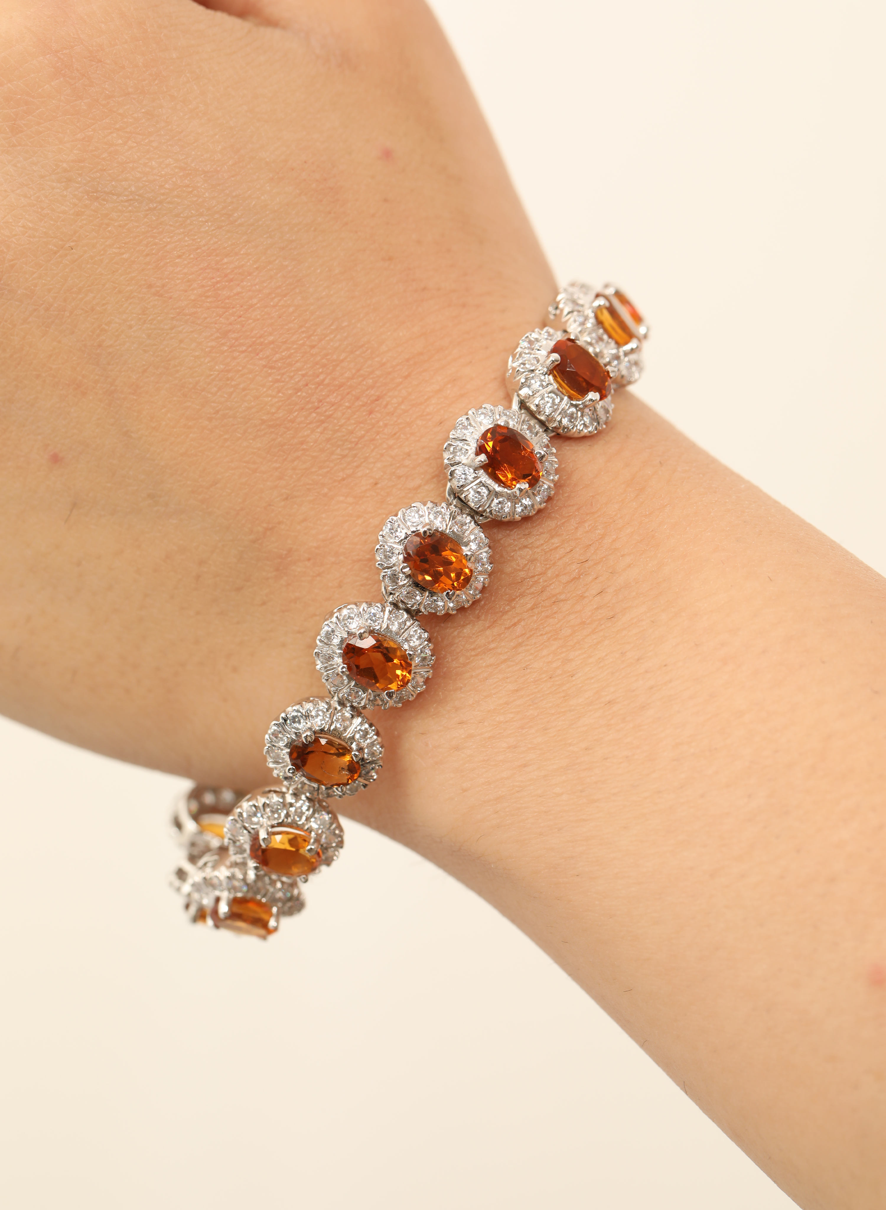 Citrine Zirconia Bracelet 1
