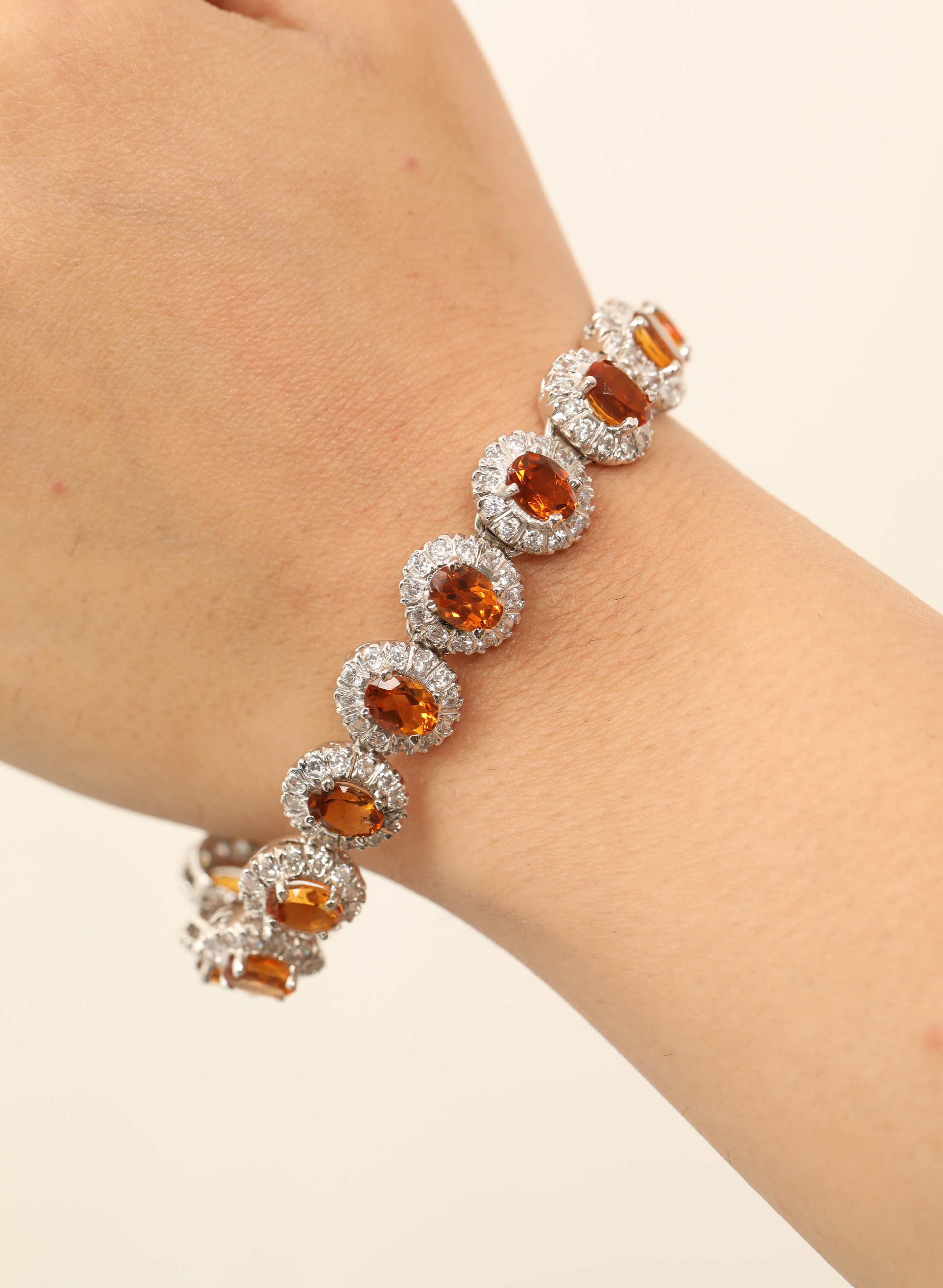 Citrine Zirconia Bracelet 1