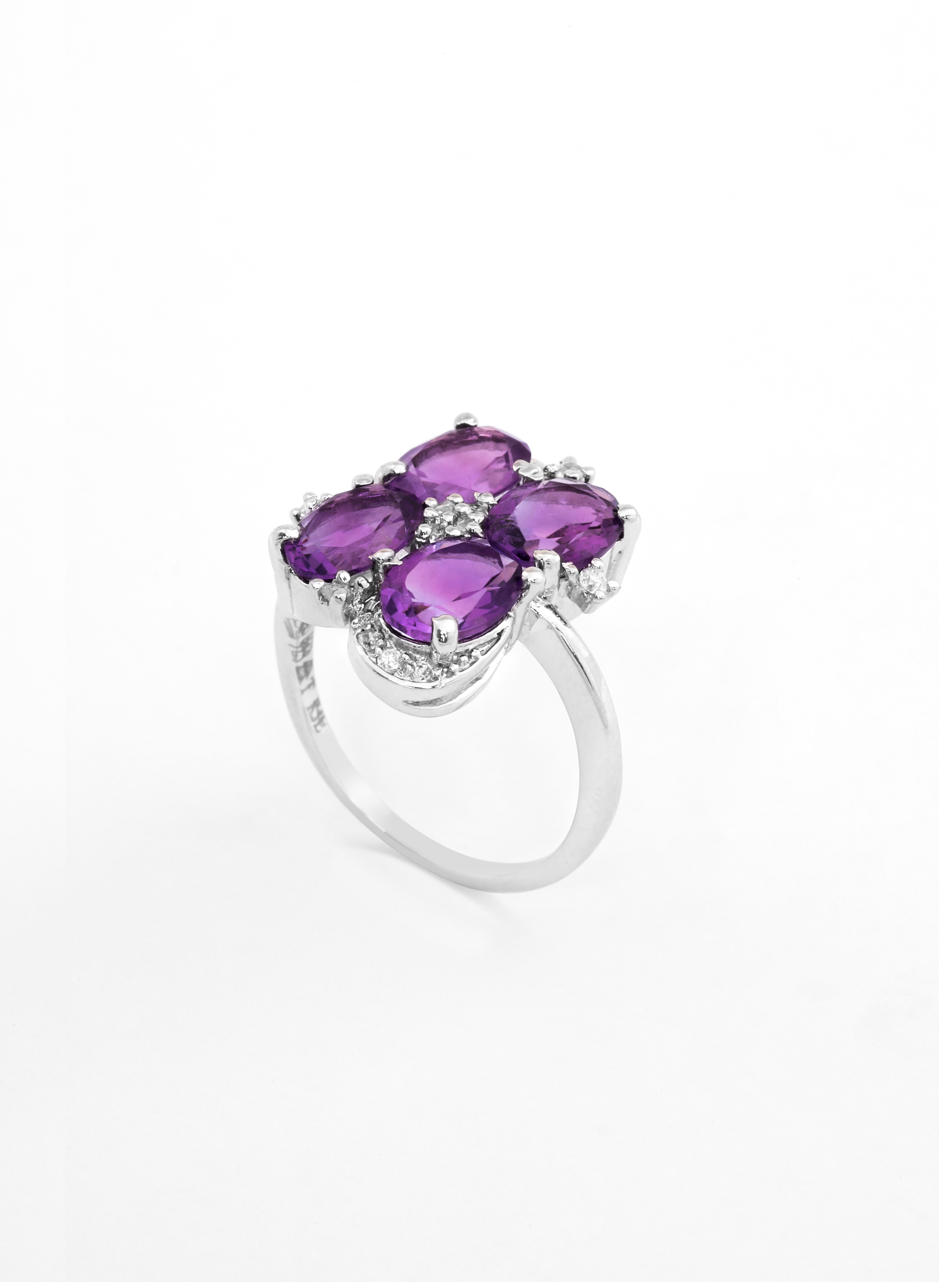 Amethyst Zirconia Ring 2