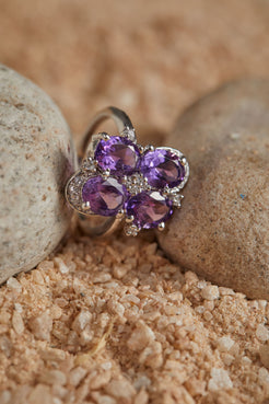 Amethyst Zirconia Ring 4