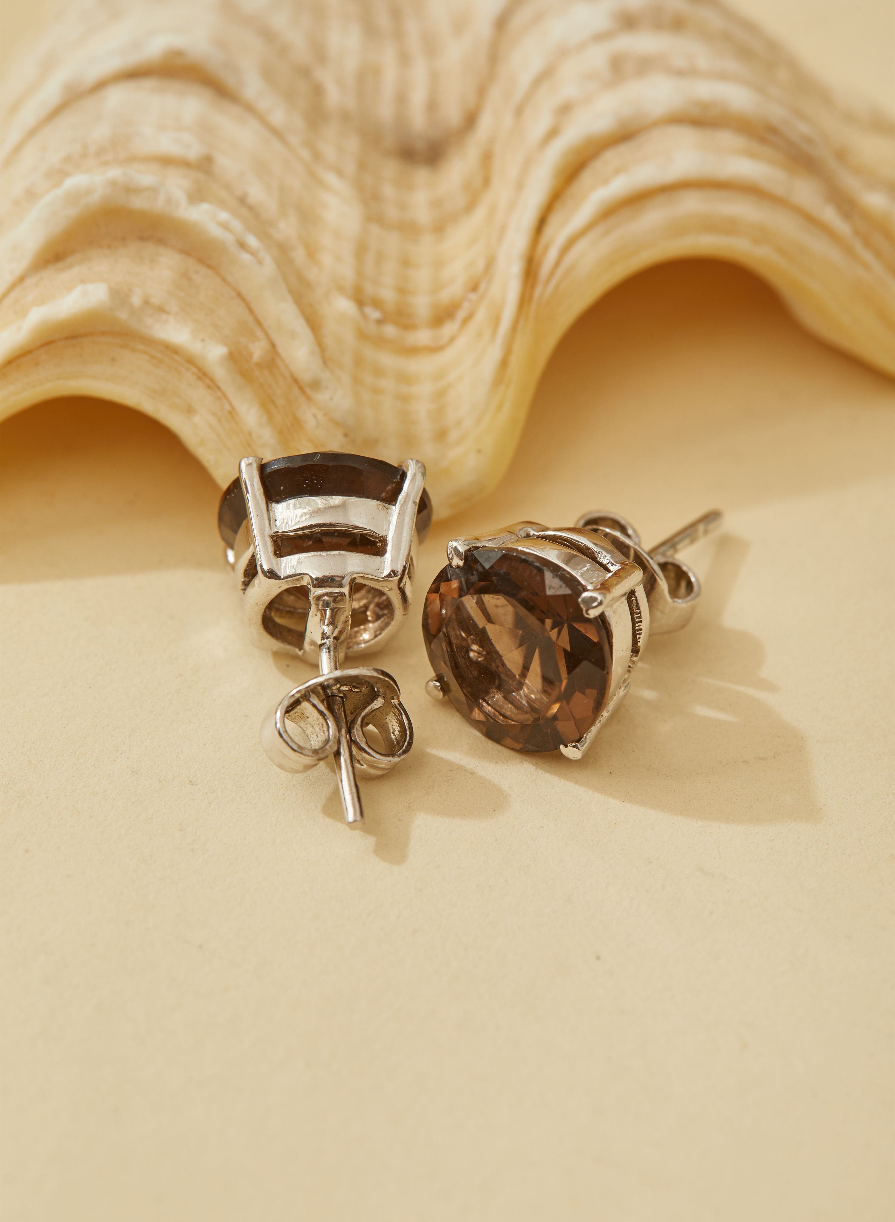 Smoky Topaz Earrings for Women 1