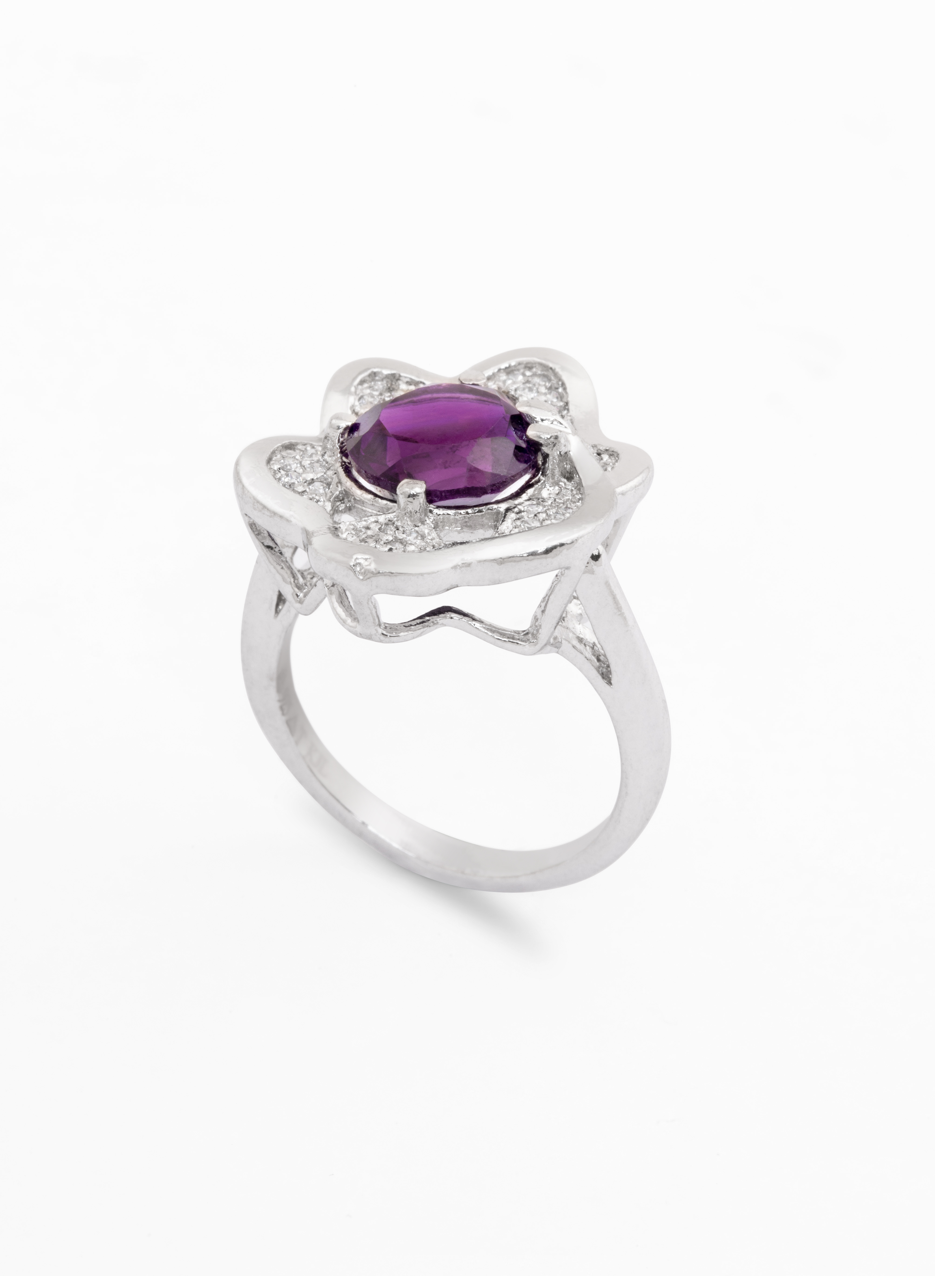 Amethyst Star Ring 2