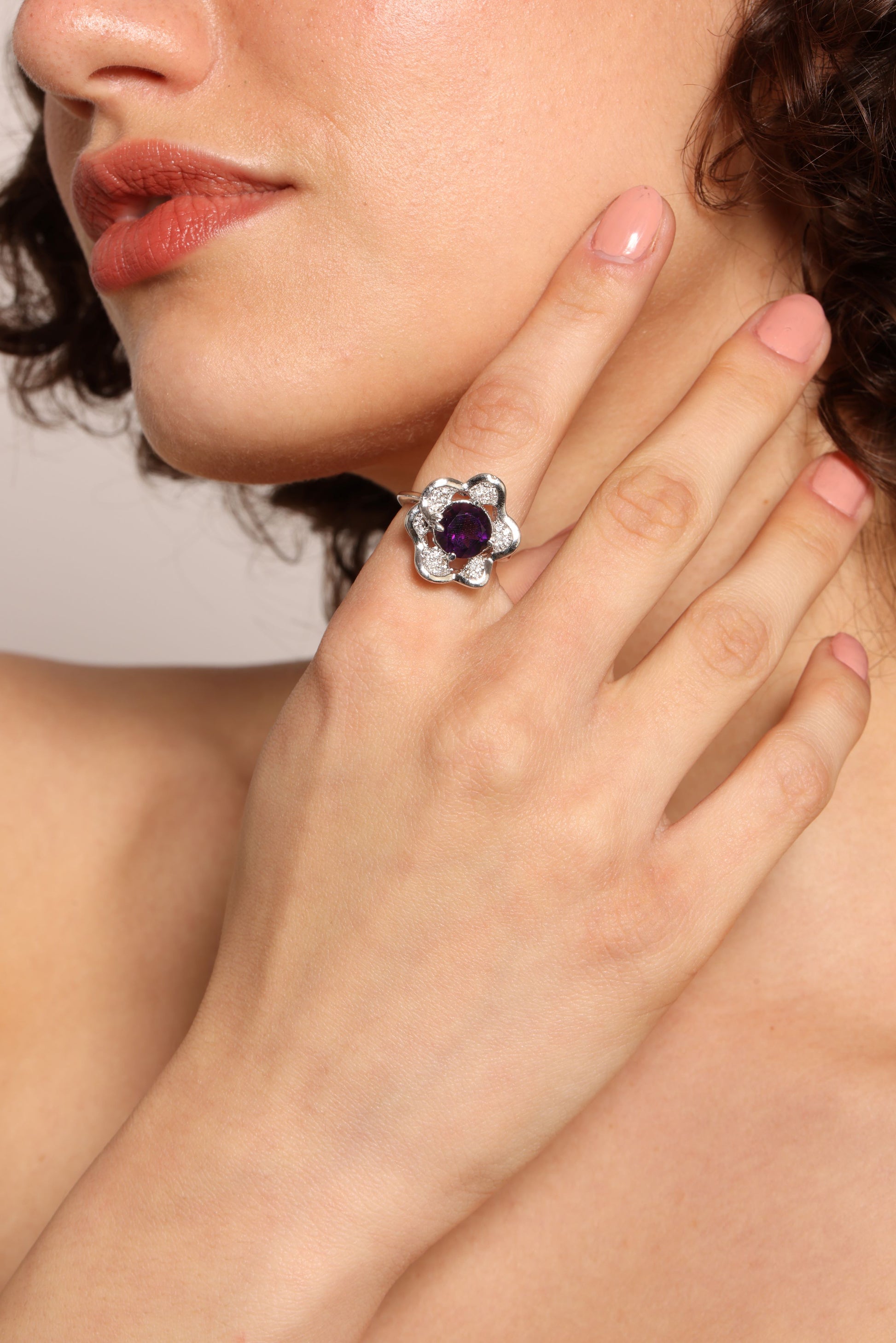 Amethyst Star Ring 4