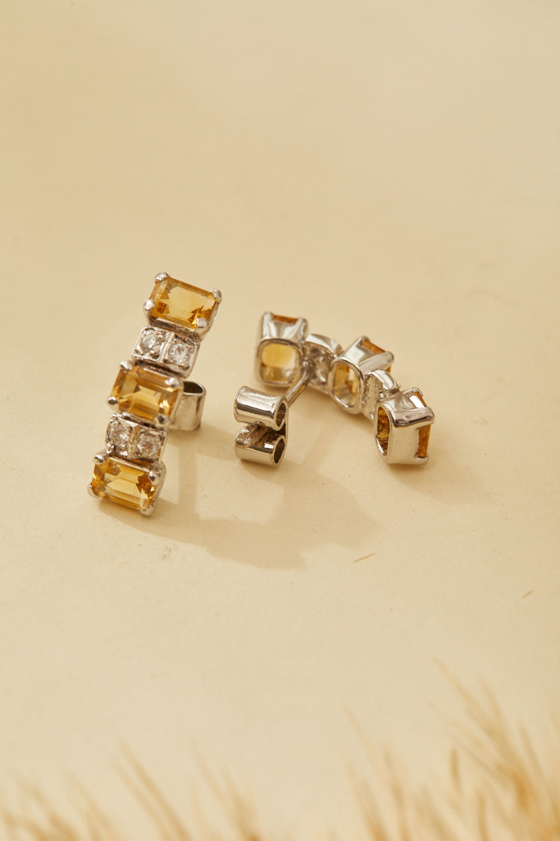 Citrine Zirconia Earrings for Women 3