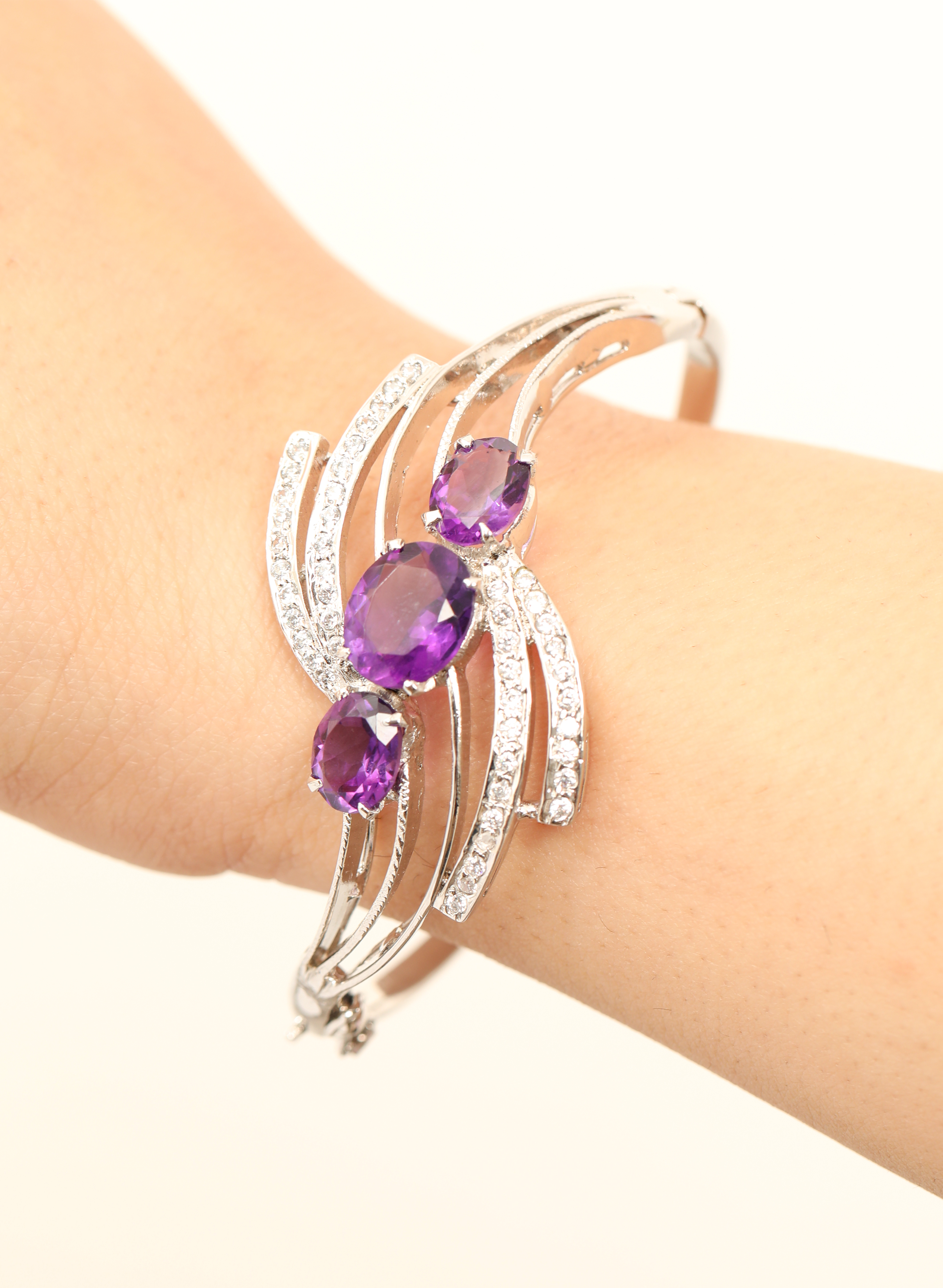 Amethyst Zirconia Bracelet 1