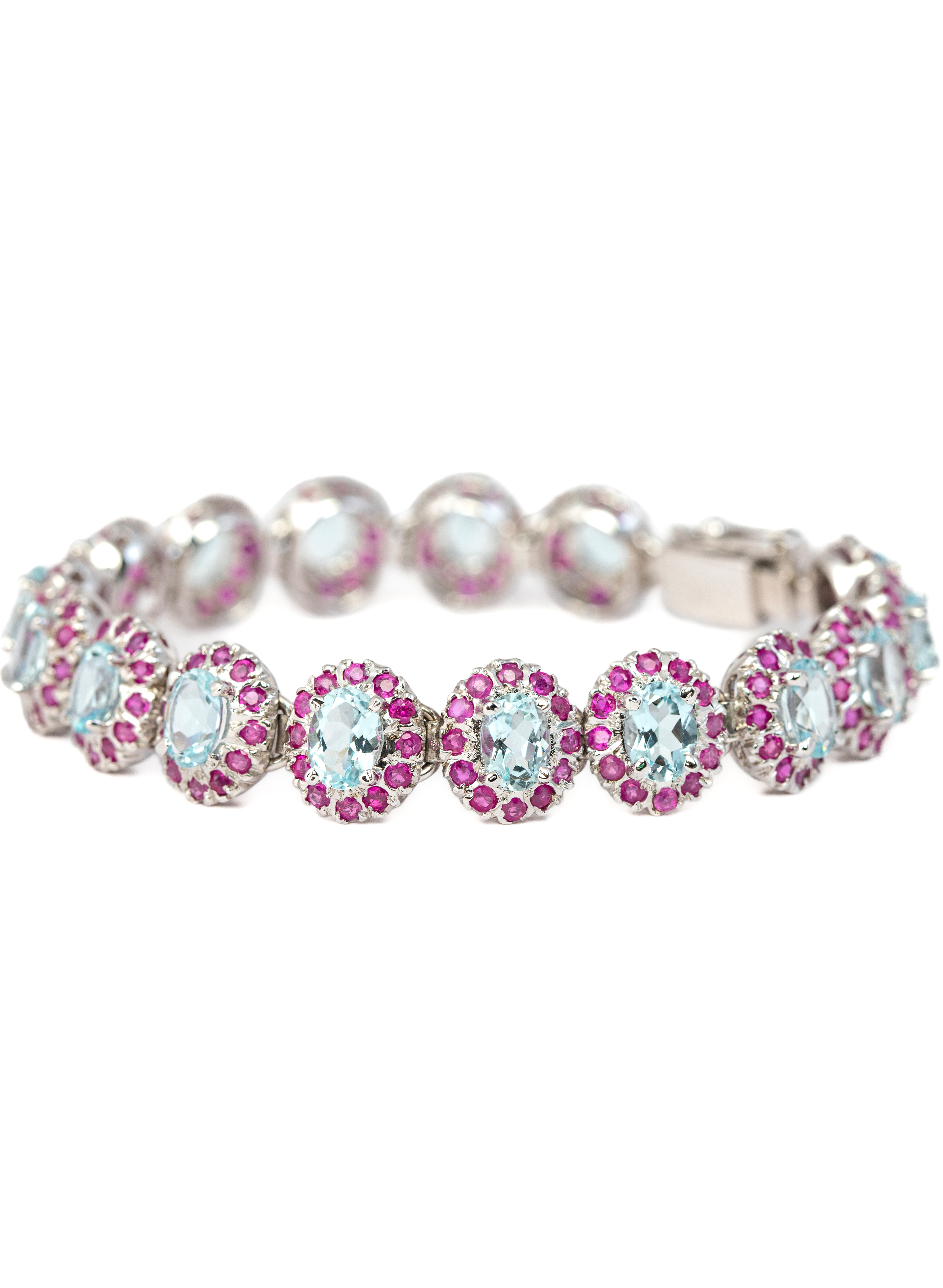 Aquamarine Ruby Bracelet 2