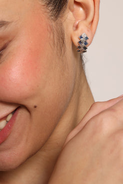 Sapphire Diamond Earrings for Women 3
