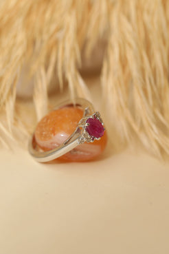 Ruby Dainty Ring 4