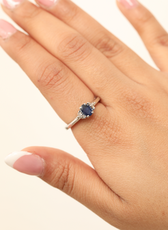 Sapphire Dainty Ring 1