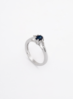 Sapphire Dainty Ring 2
