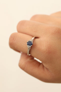 Sapphire Dainty Ring 3