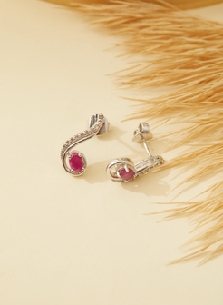 Ruby Dainty Earrings for Women 1