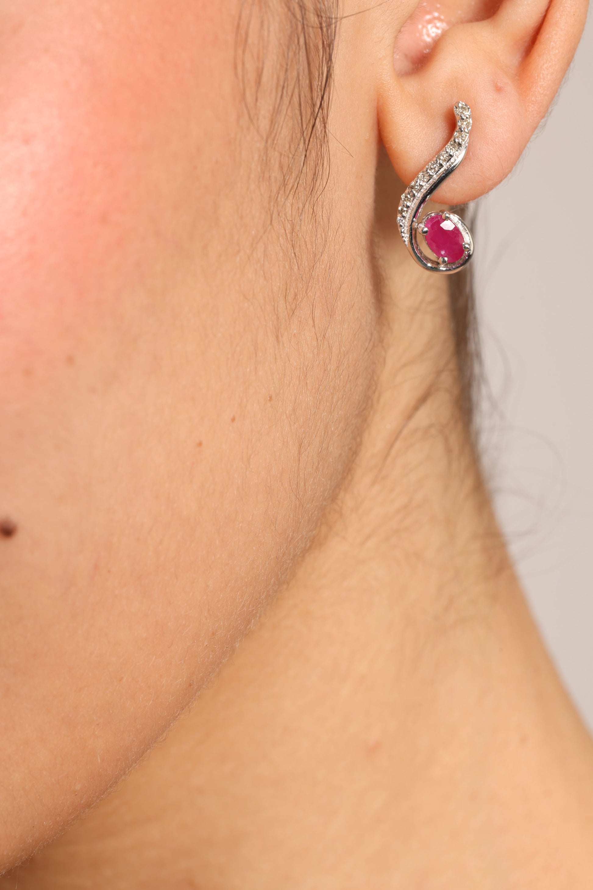 Ruby Dainty Earrings for Women 4