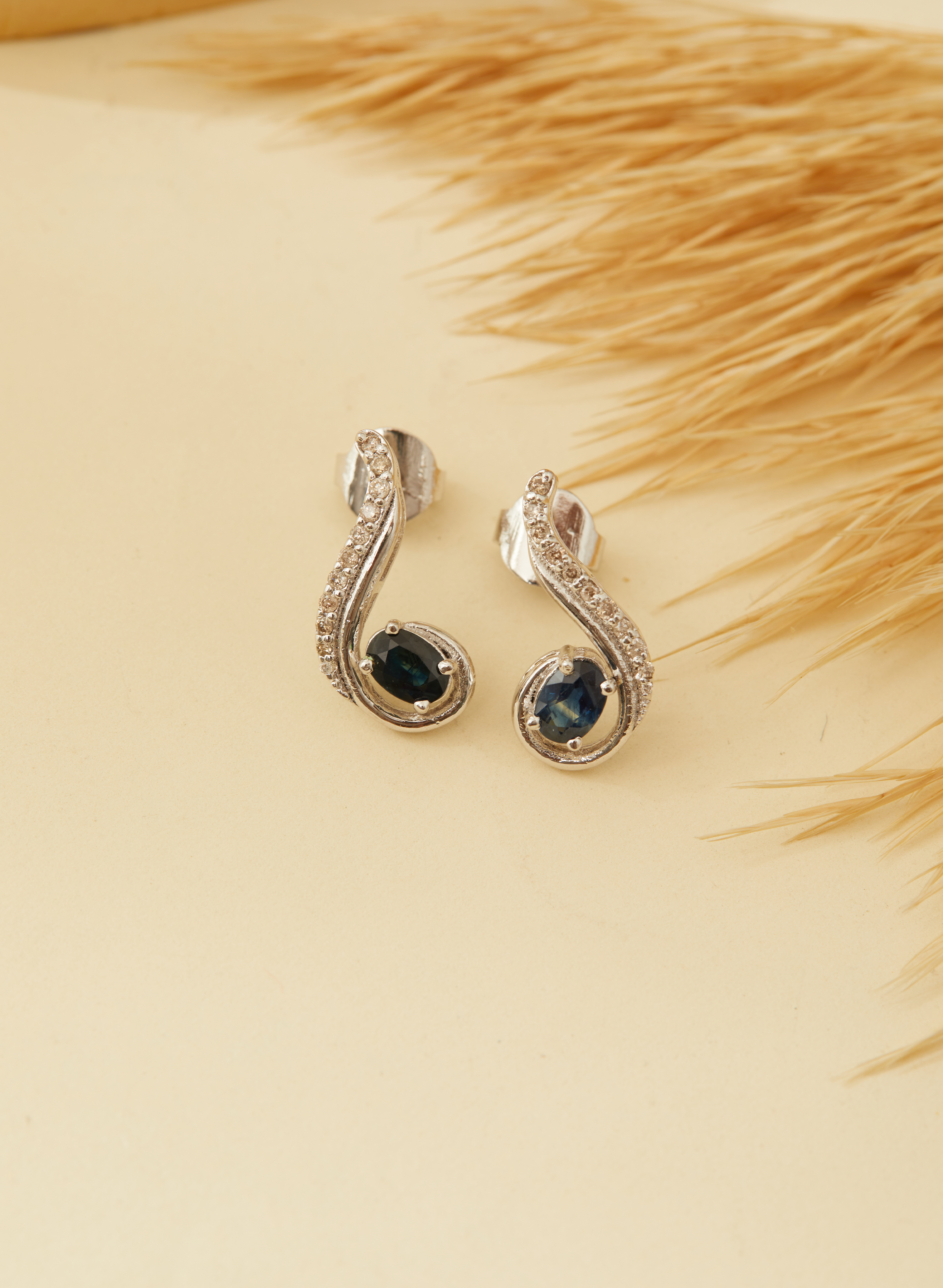 Sapphire Dainty Earrings for Women 1
