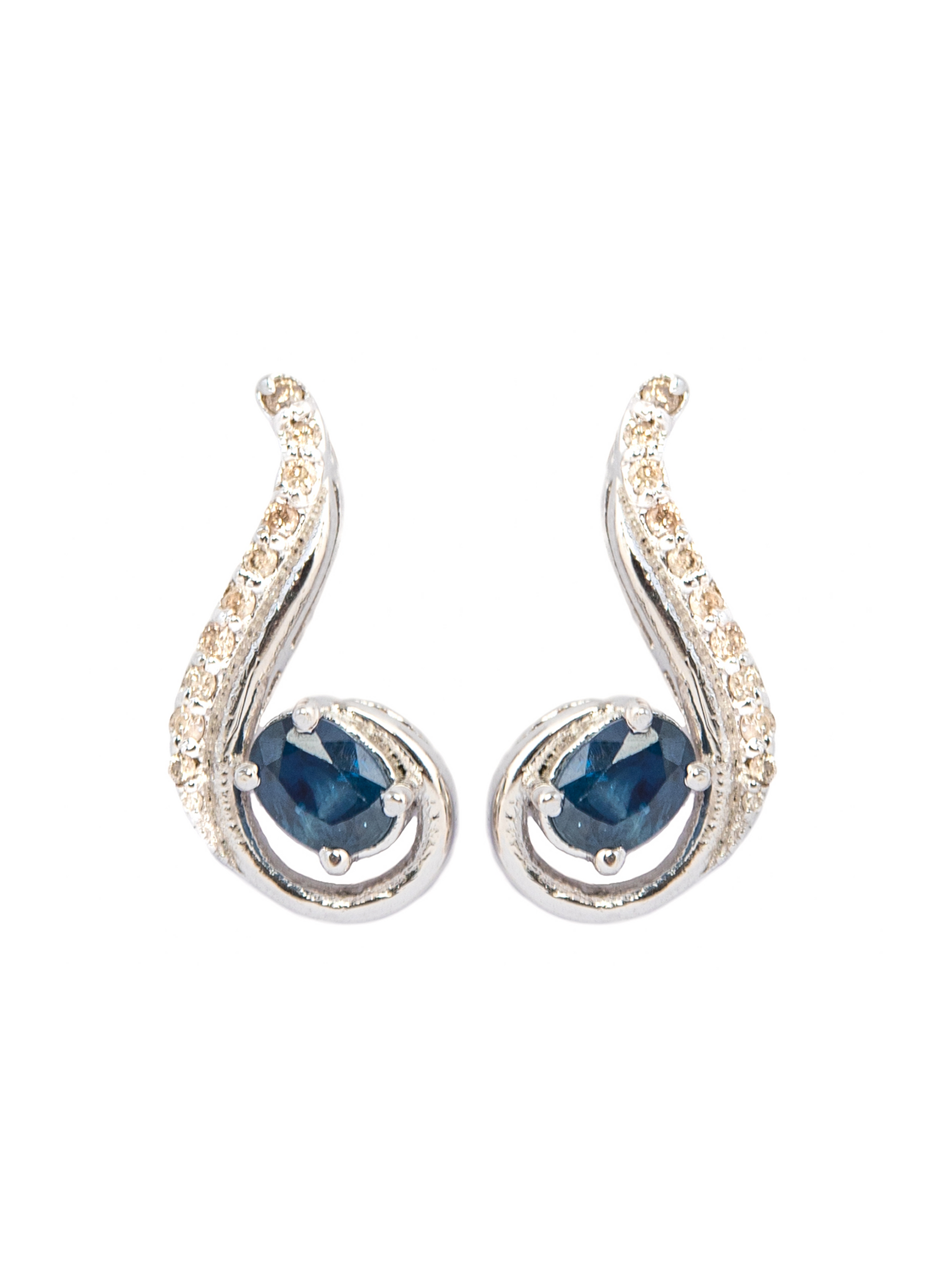 Sapphire Dainty Earrings for Women 2
