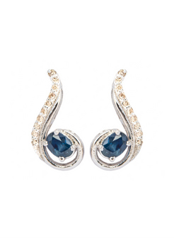 Sapphire Dainty Earrings for Women 2