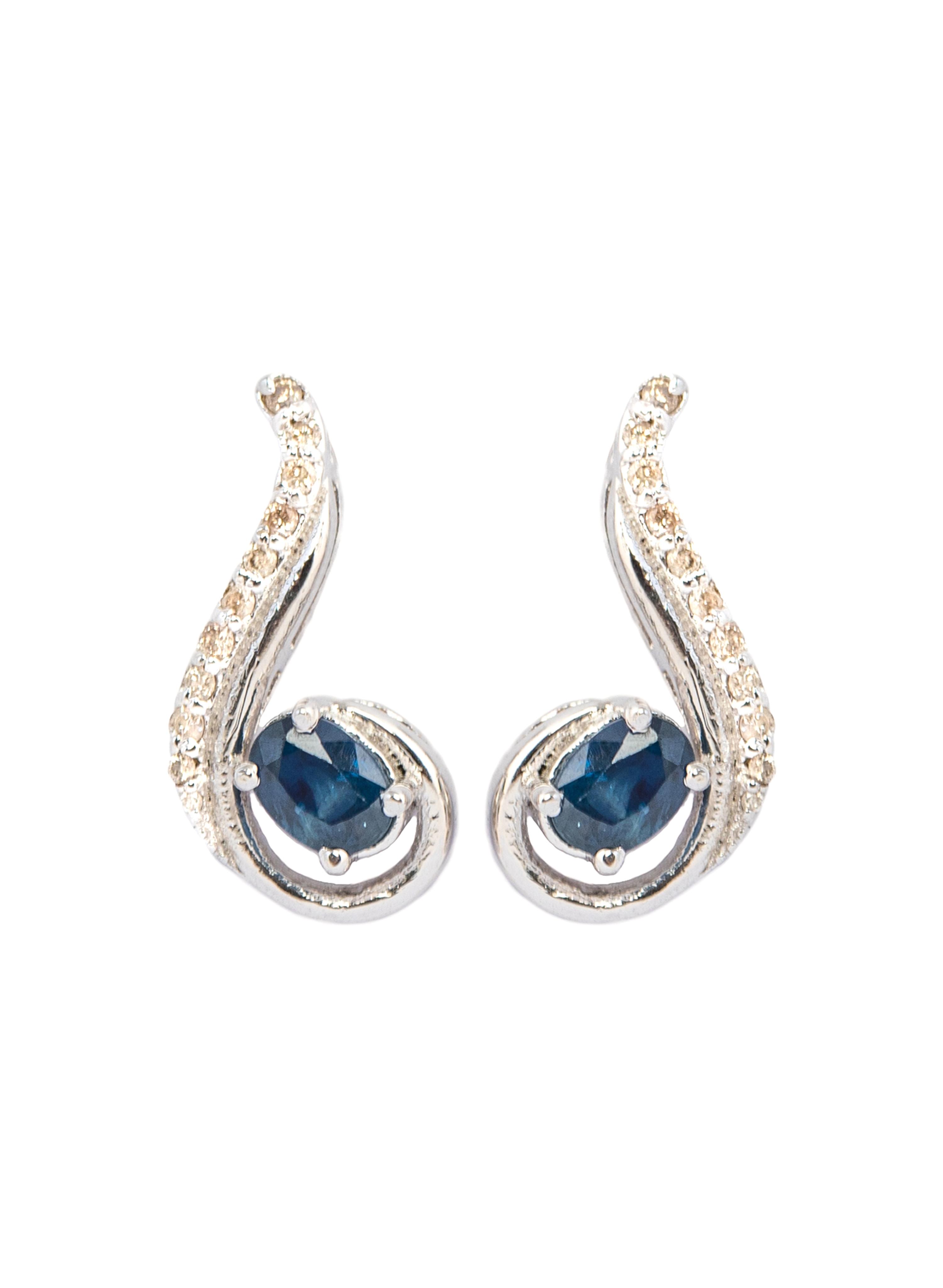 Sapphire Dainty Earrings for Women 2