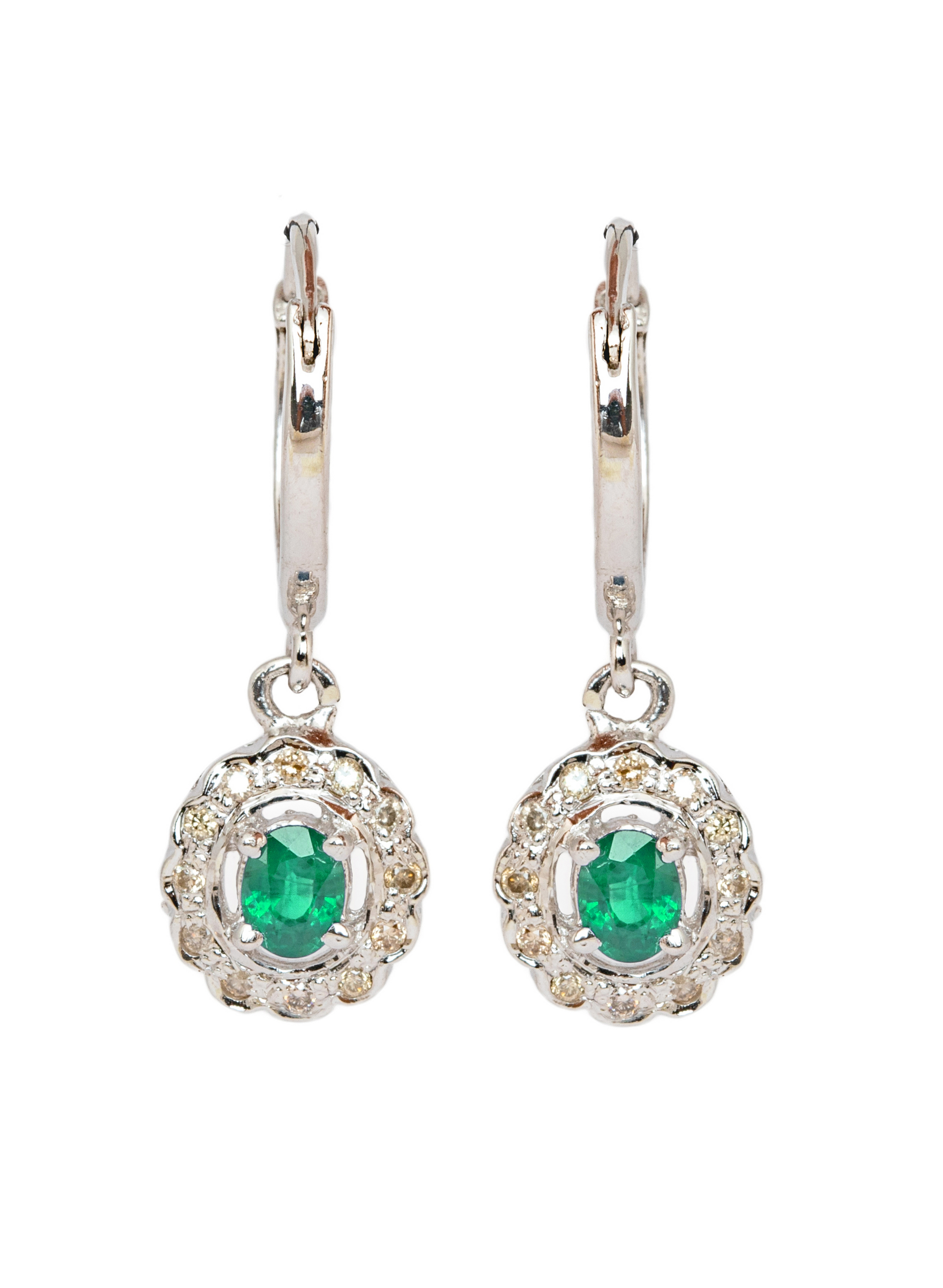 Emerald Drop Earrings 2