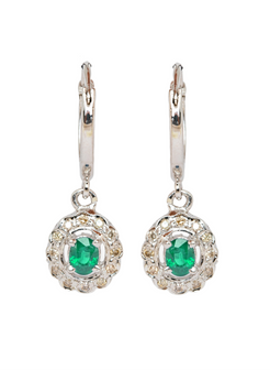 Emerald Drop Earrings 2