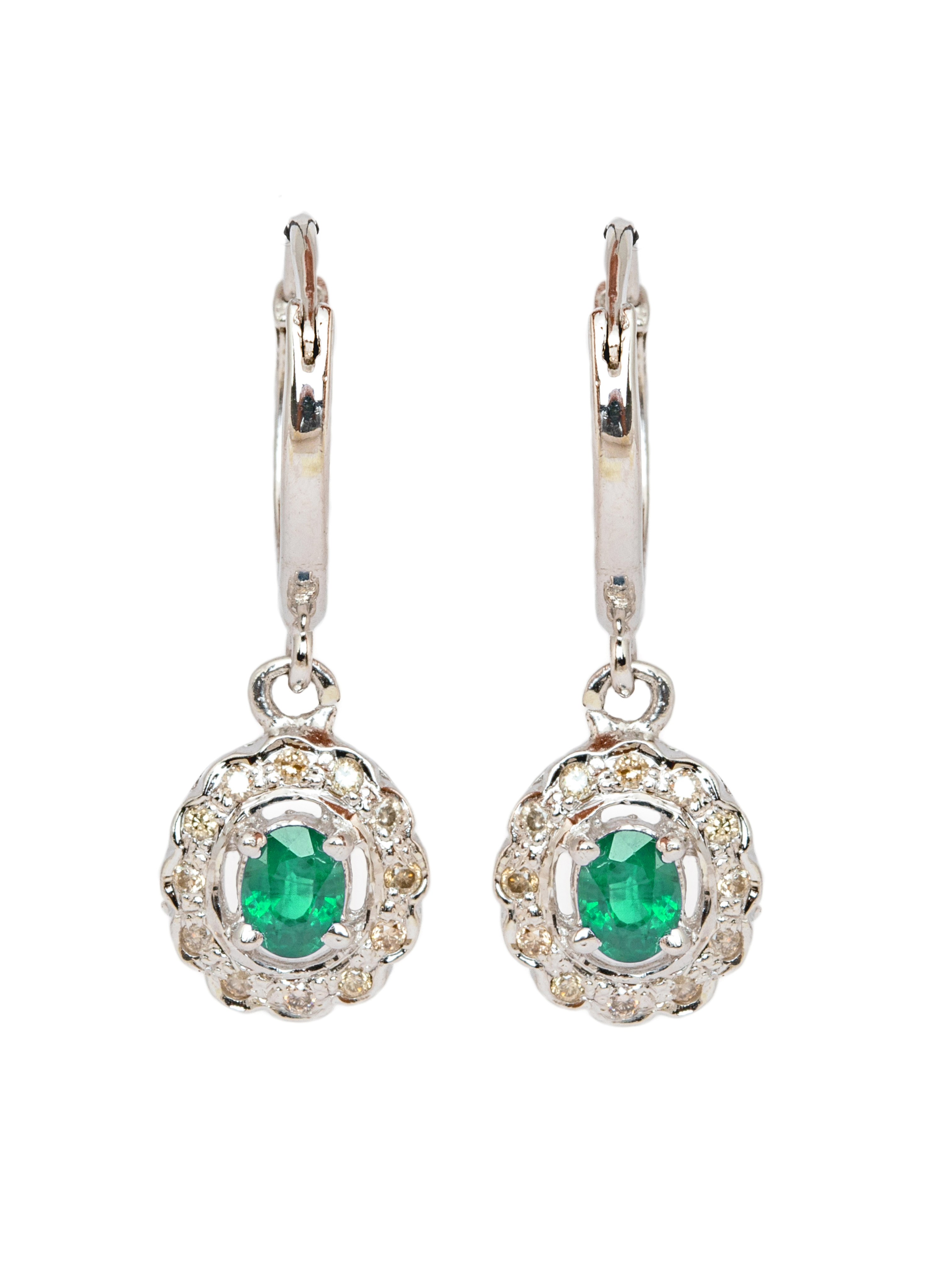 Emerald Drop Earrings 2