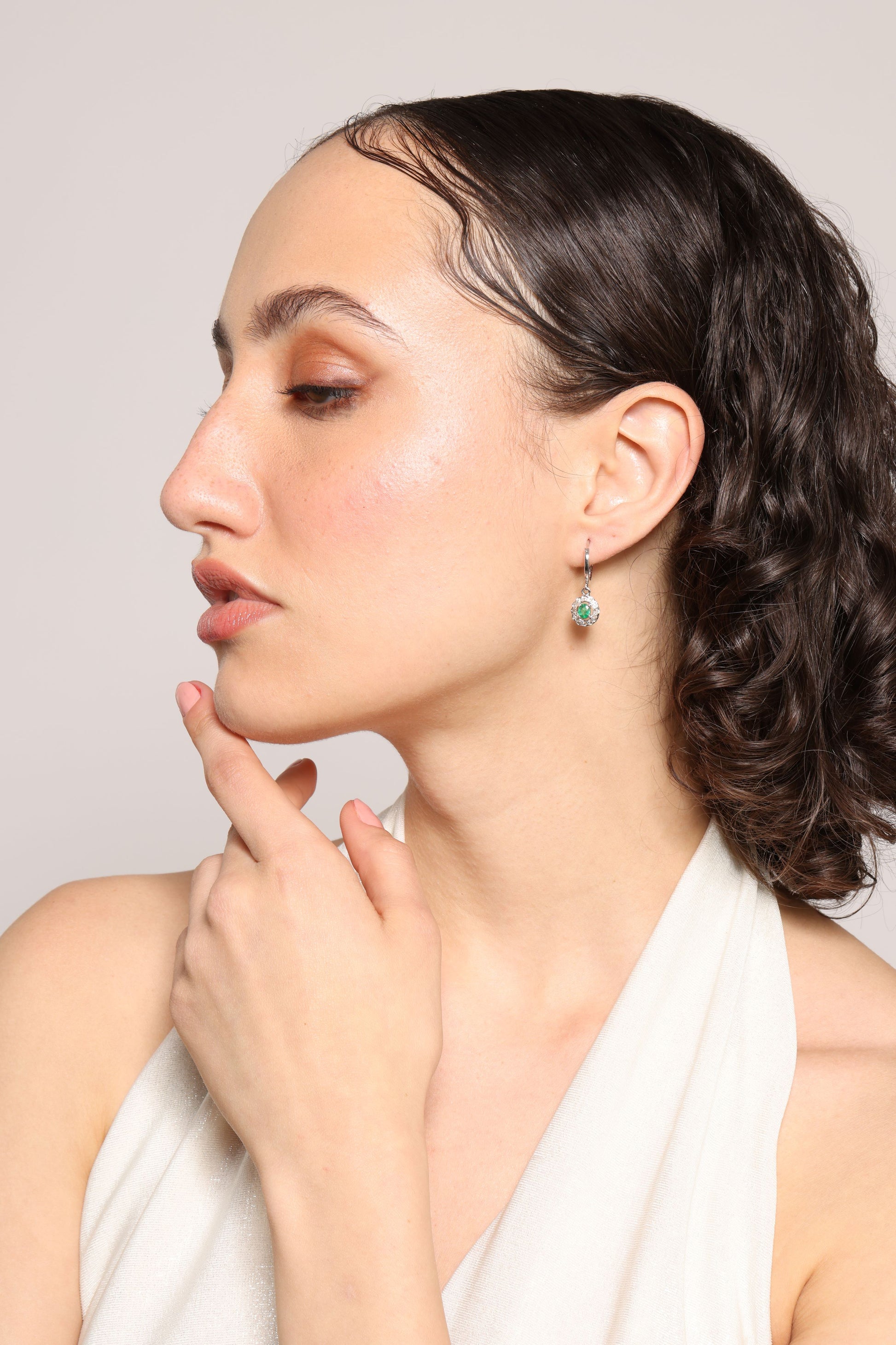 Emerald Drop Earrings 3