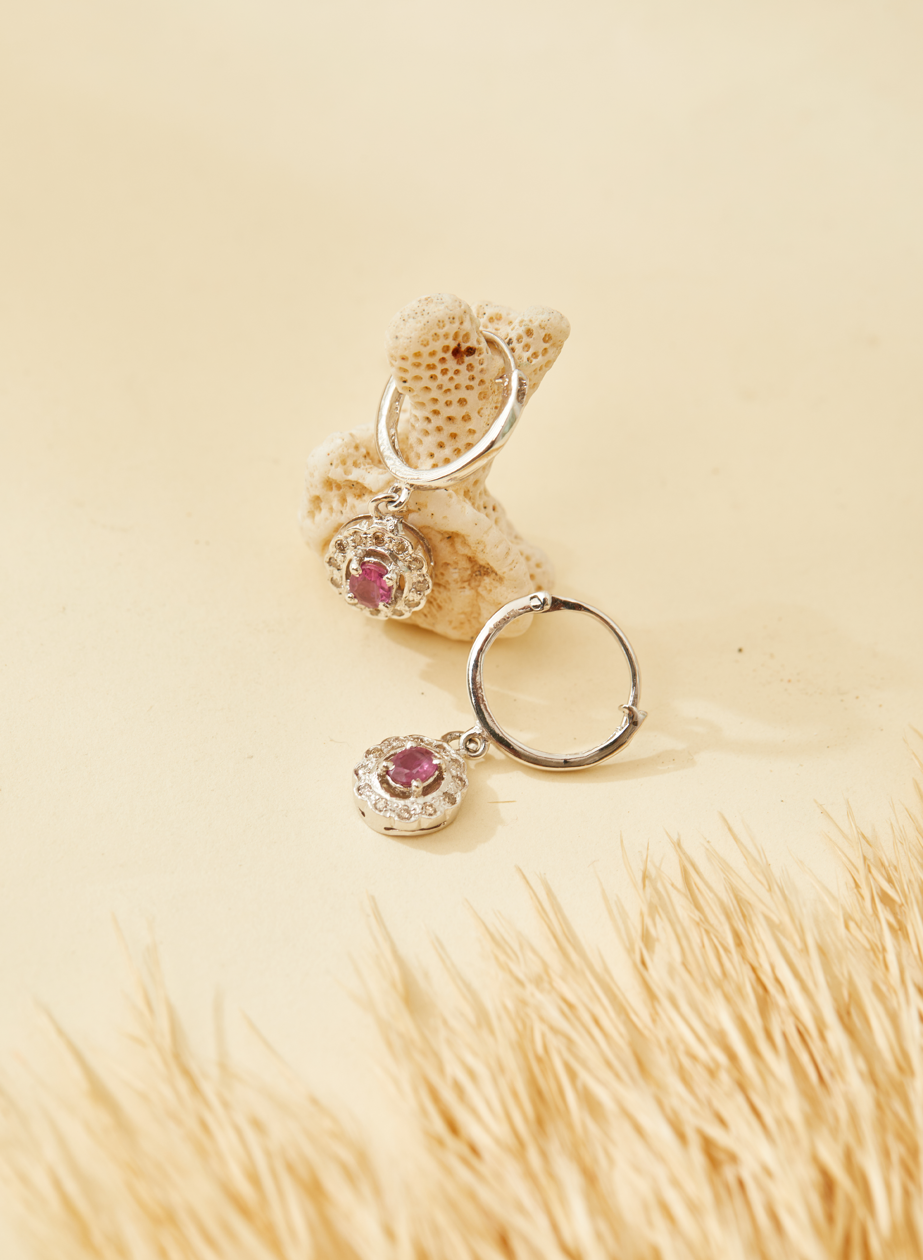 Ruby Drop Earrings Earrings for Women 1
