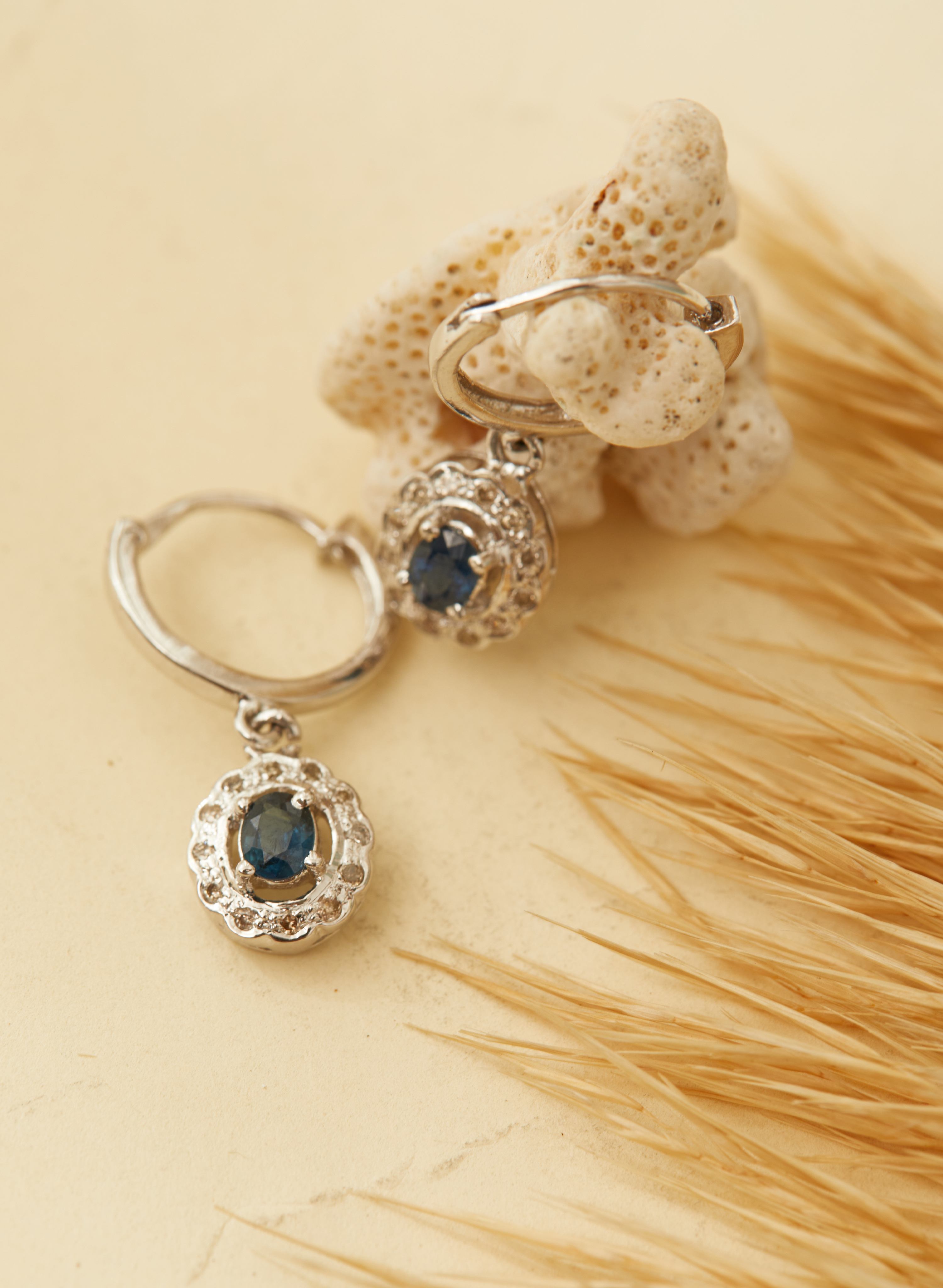 Sapphire Drop Earrings for Women 1