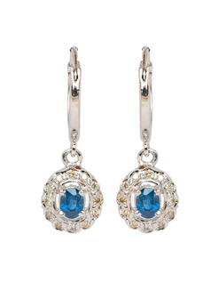 Sapphire Drop Earrings for Women 2