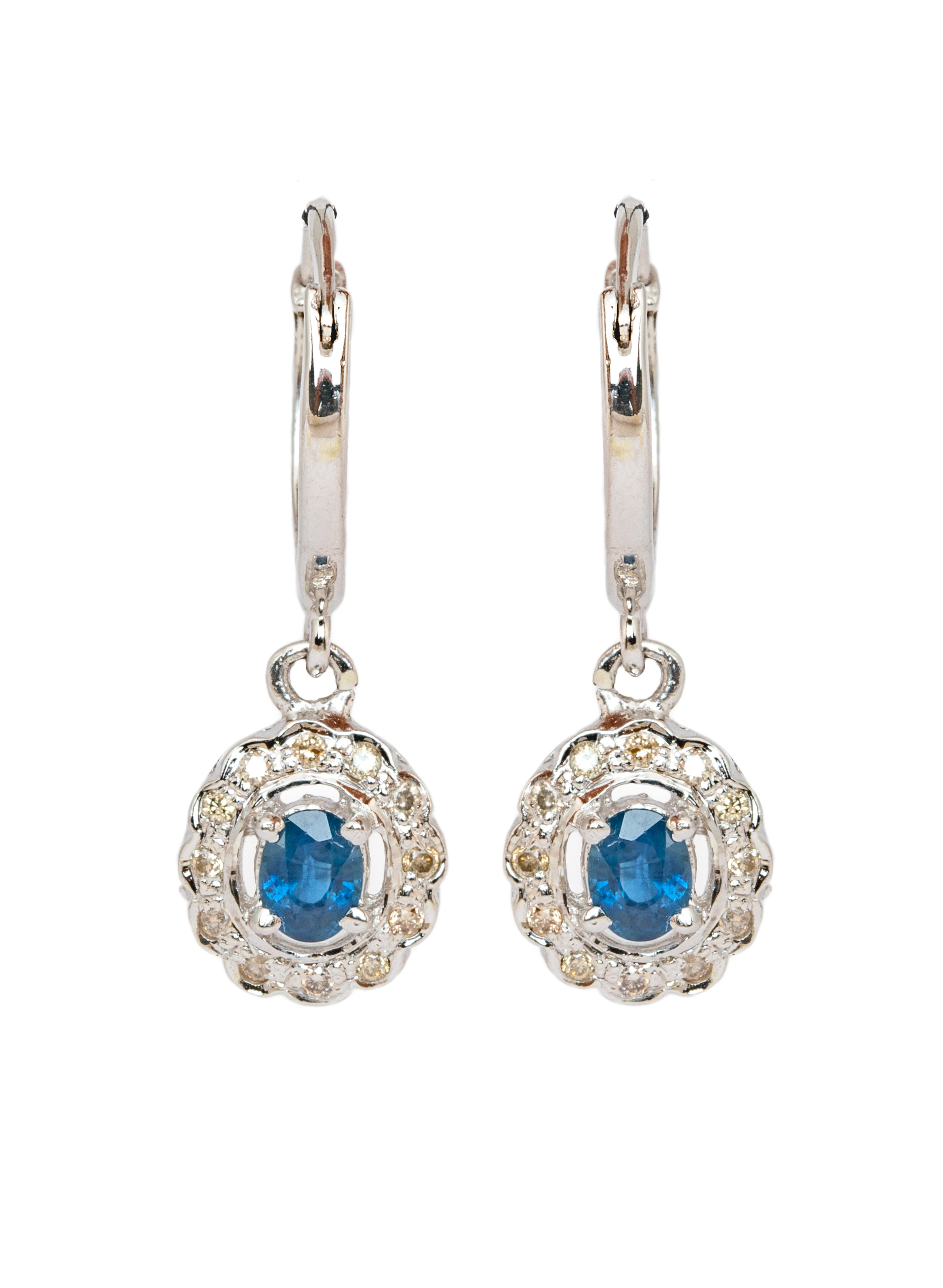 Sapphire Drop Earrings for Women 2