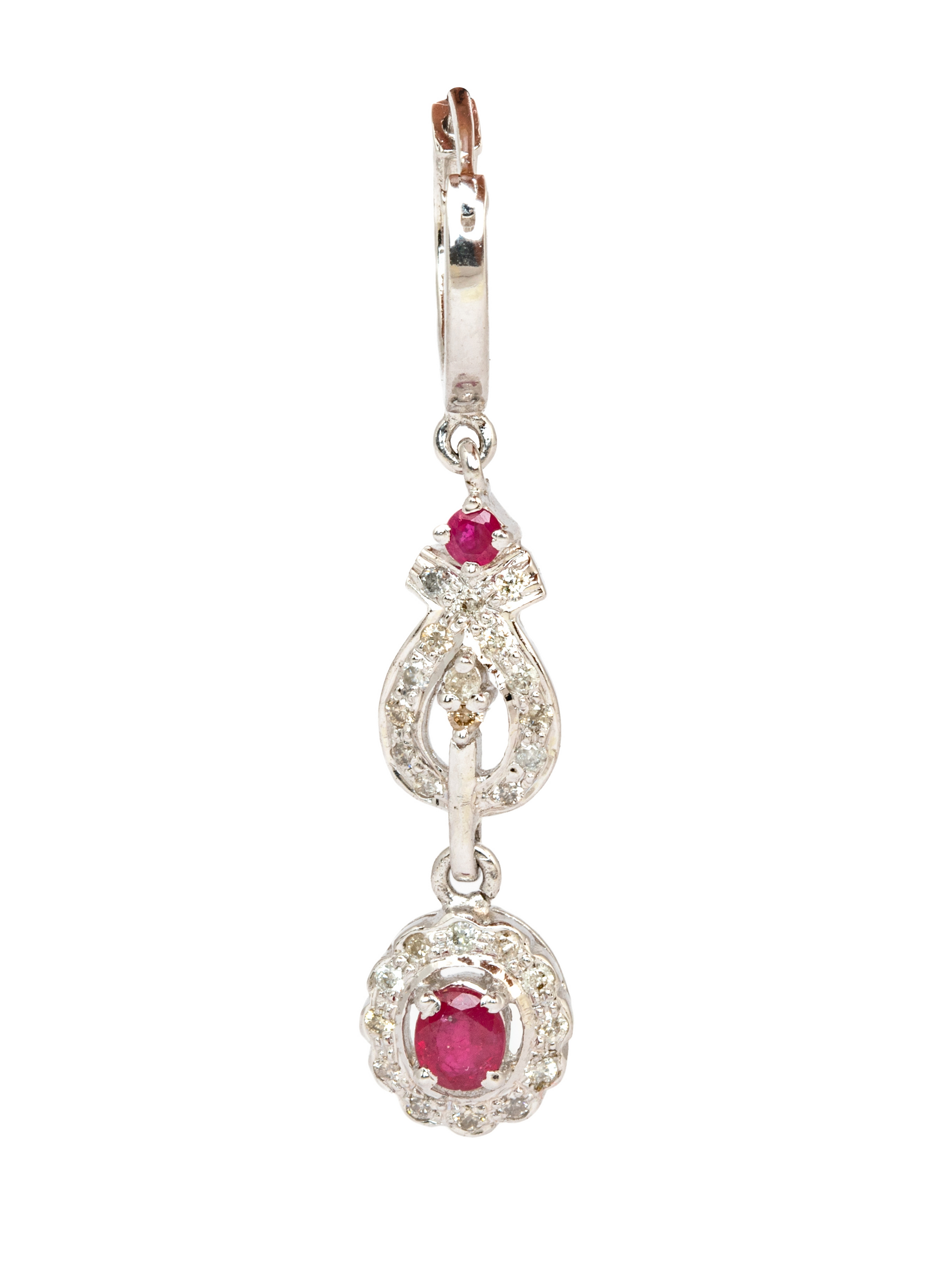 Diamond Ruby Earrings for Women 3