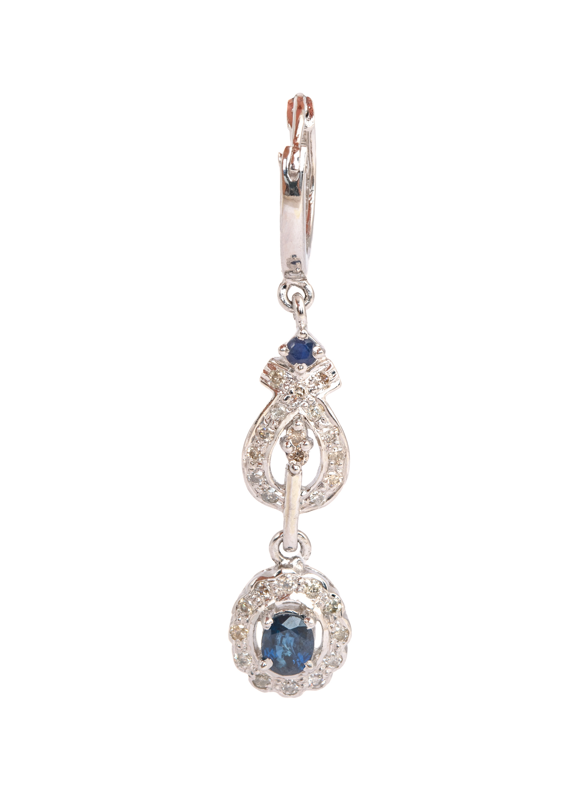 Diamond Sapphire Earrings for Women 3