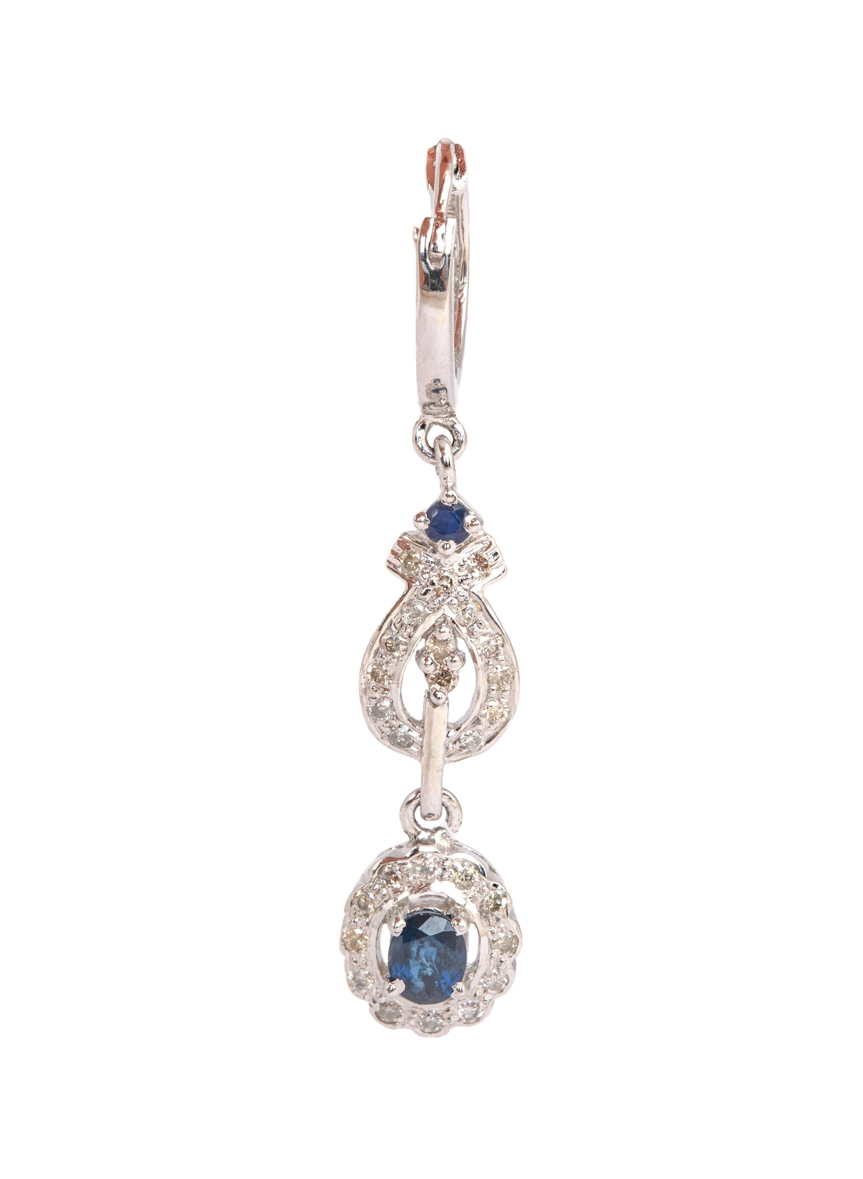 Diamond Sapphire Earrings for Women 3